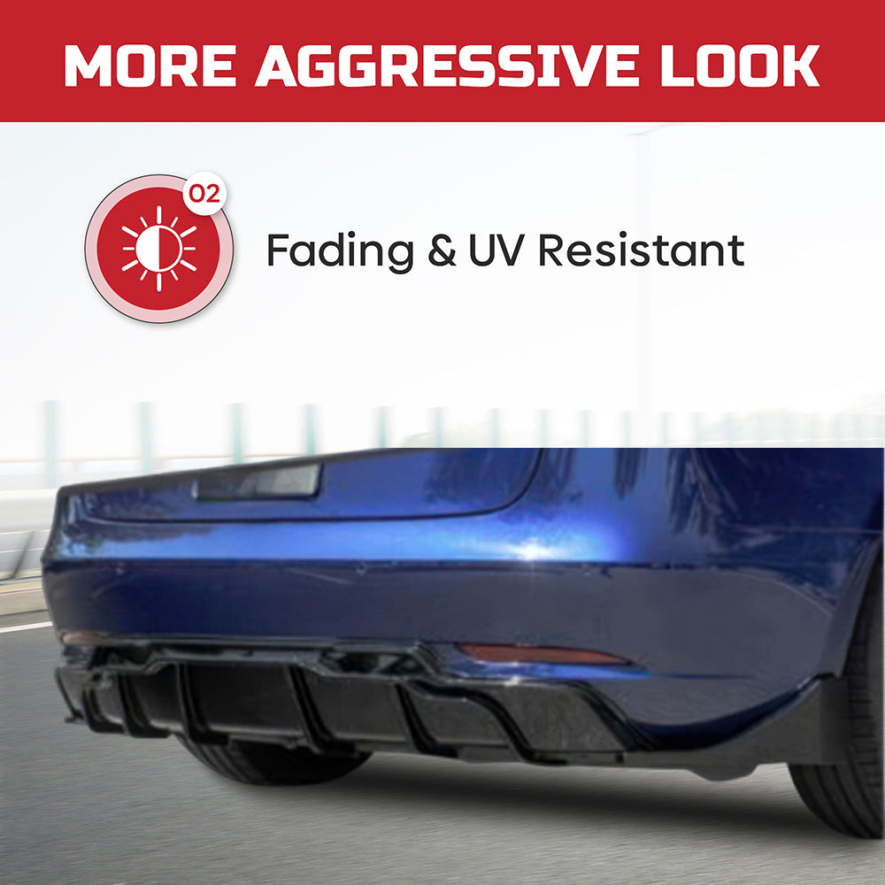 rear diffuser tesla model 3