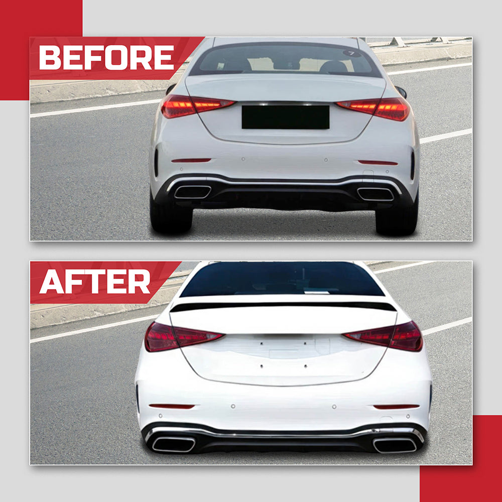 mercedes c class spoiler