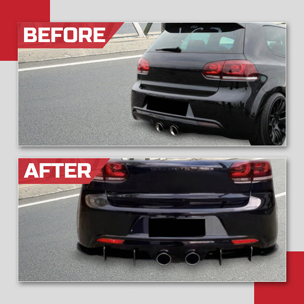 mk6 golf r rear diffuser