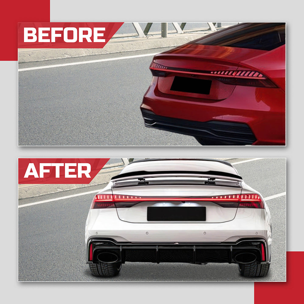 M4 Style Trunk Spoiler - 2019-2025 Audi A7 / A7 S-Line / S7 C8 Sedan