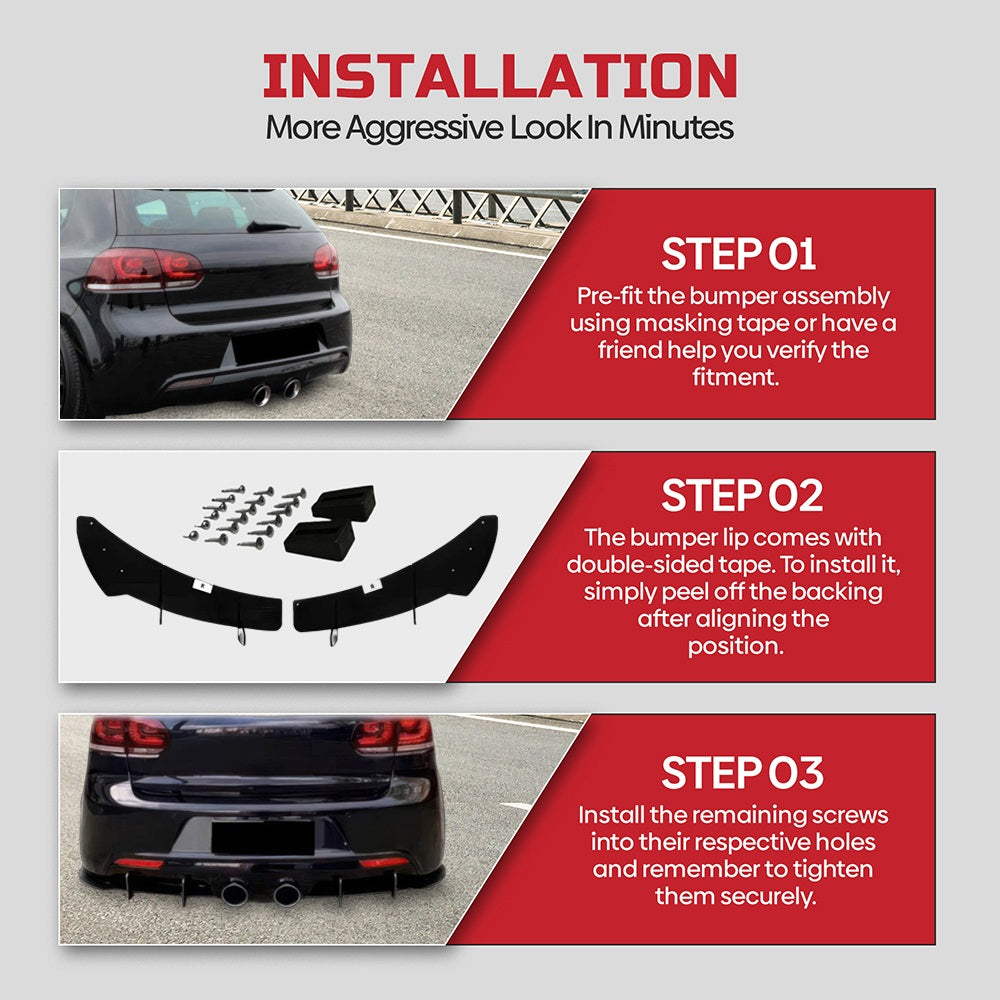 volkswagen rear diffuser