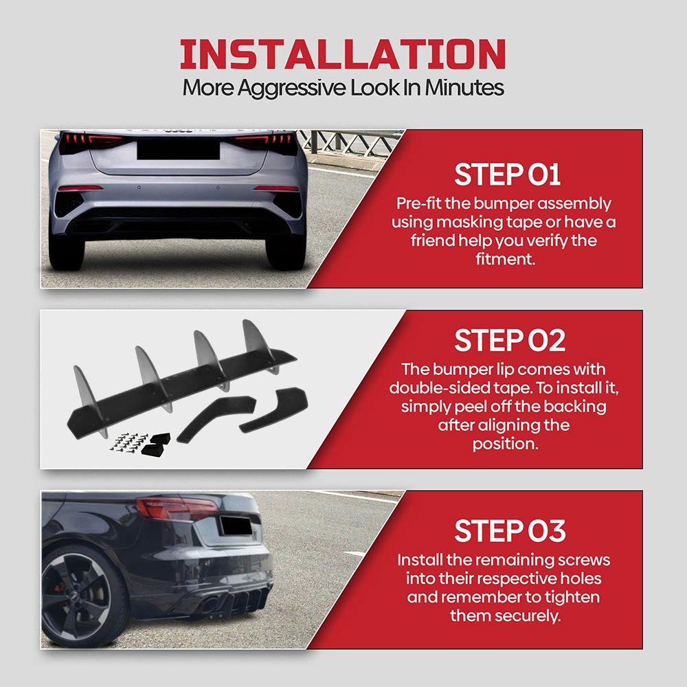 audi s3 rear diffuser