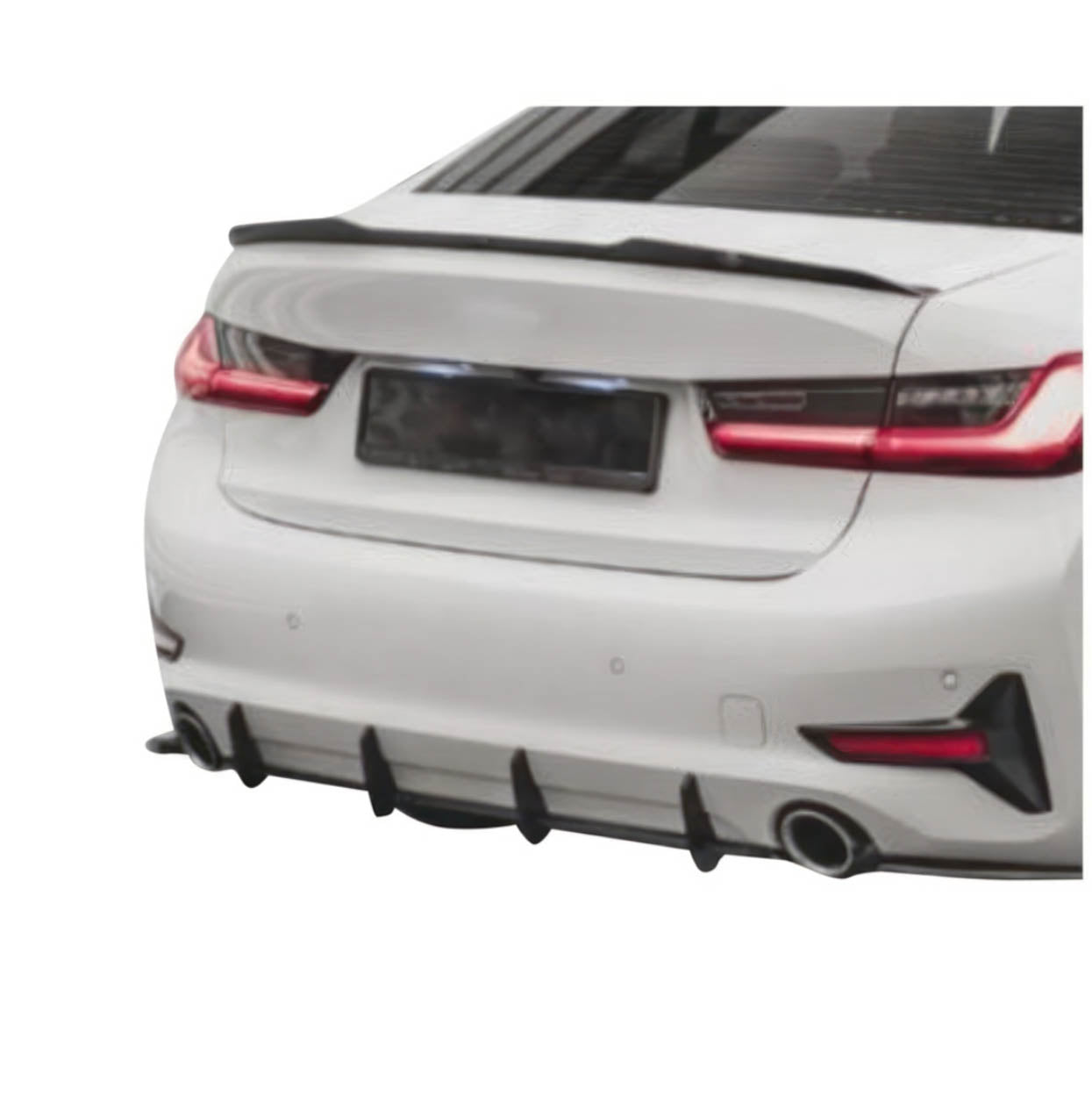 Shark Fin Rear Diffuser - 2020-2022 BMW 3 Series G20 Sedan