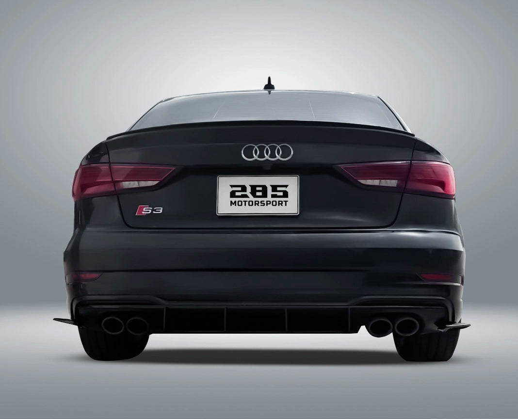 Shark Fin Rear Diffuser - 2017-2020 Audi A3 / A3 S-Line / S3 8V Sedan