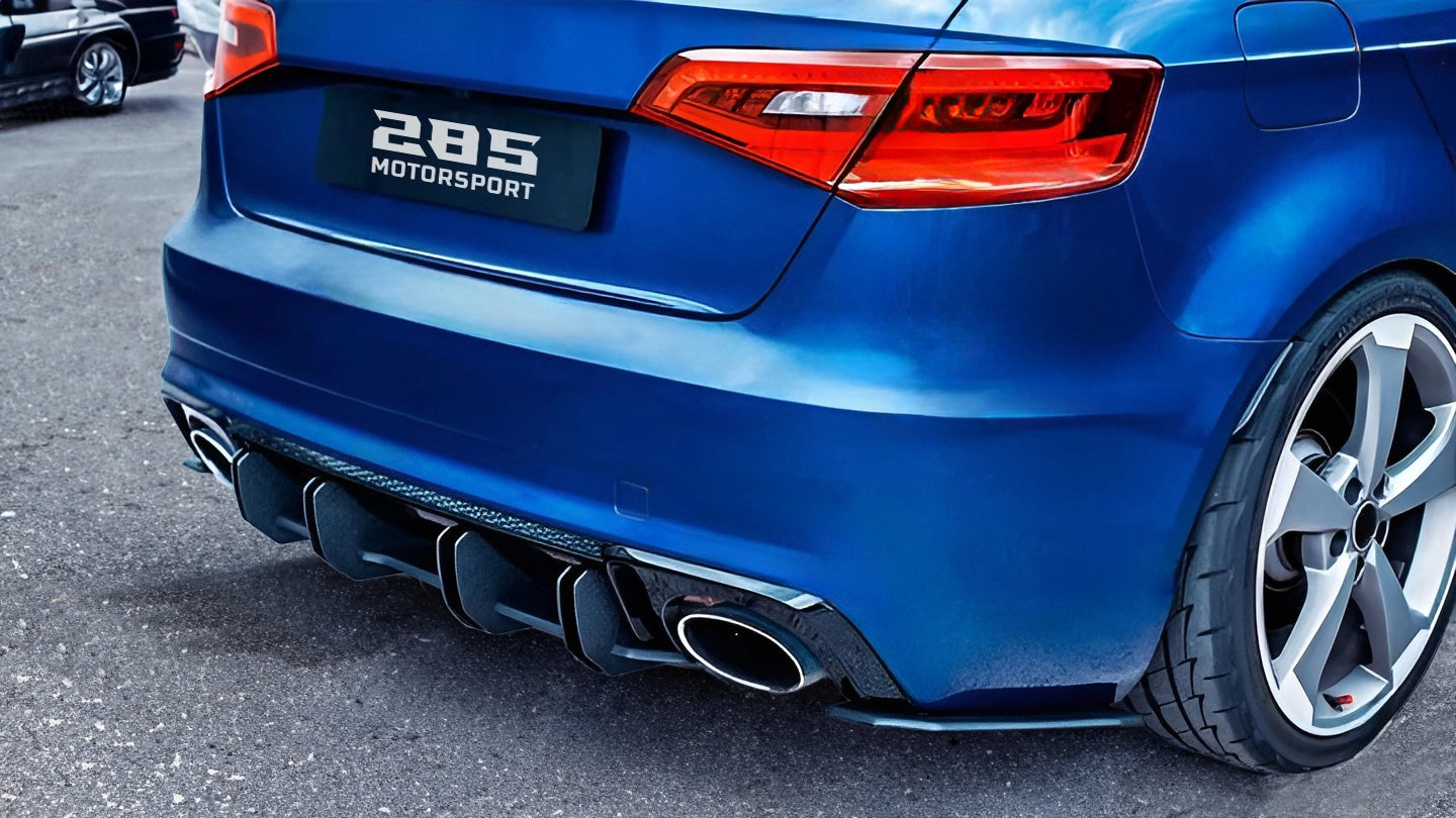 Shark Fin Rear Diffuser - 2017-2020 Audi RS3 8V Hatchback