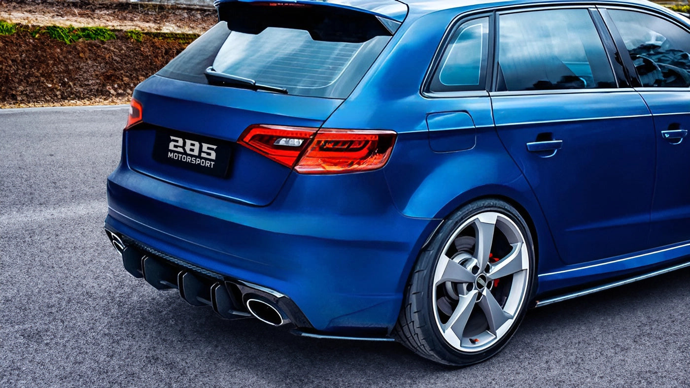 Shark Fin Rear Diffuser - 2017-2020 Audi RS3 8V Hatchback