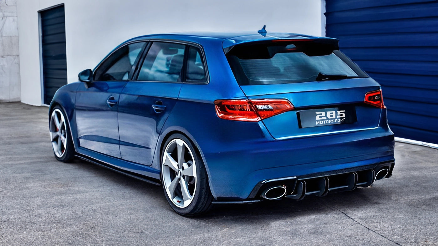Shark Fin Rear Diffuser - 2017-2020 Audi RS3 8V Hatchback