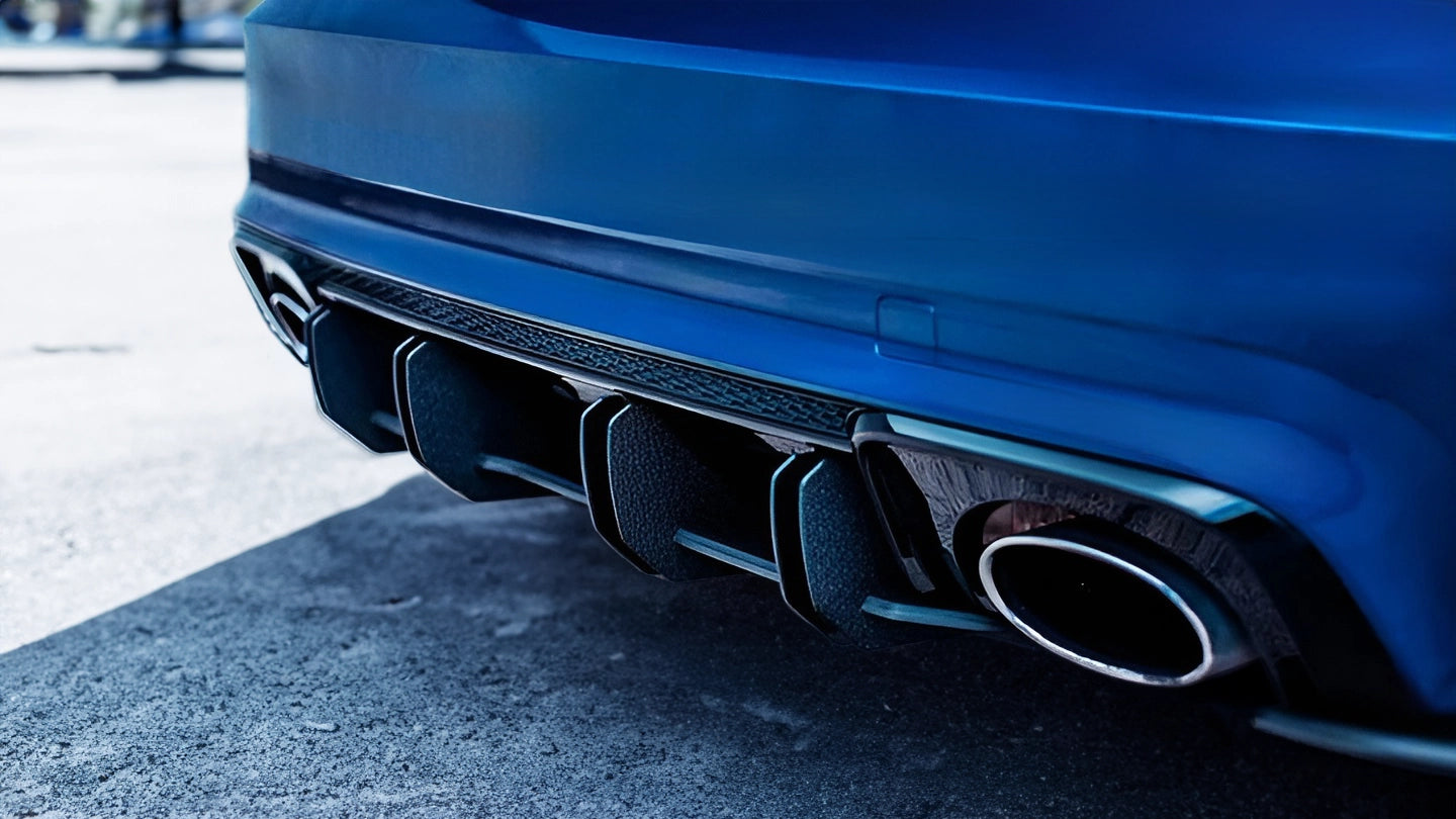 Shark Fin Rear Diffuser - 2017-2020 Audi RS3 8V Hatchback