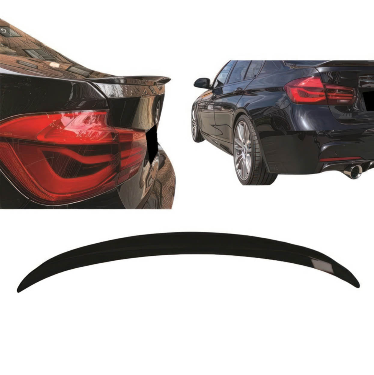 OEM Style Trunk Spoiler - 2012-2019 BMW 3 Series F30 & M3 F80 Sedan