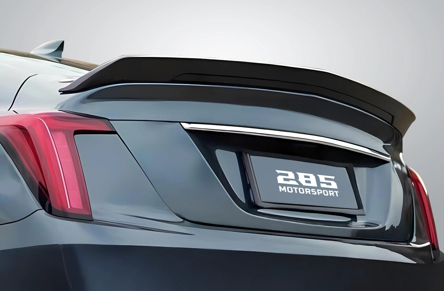 V Style Trunk Spoiler - 2020-2025 Cadillac CT5 1st Gen Sedan