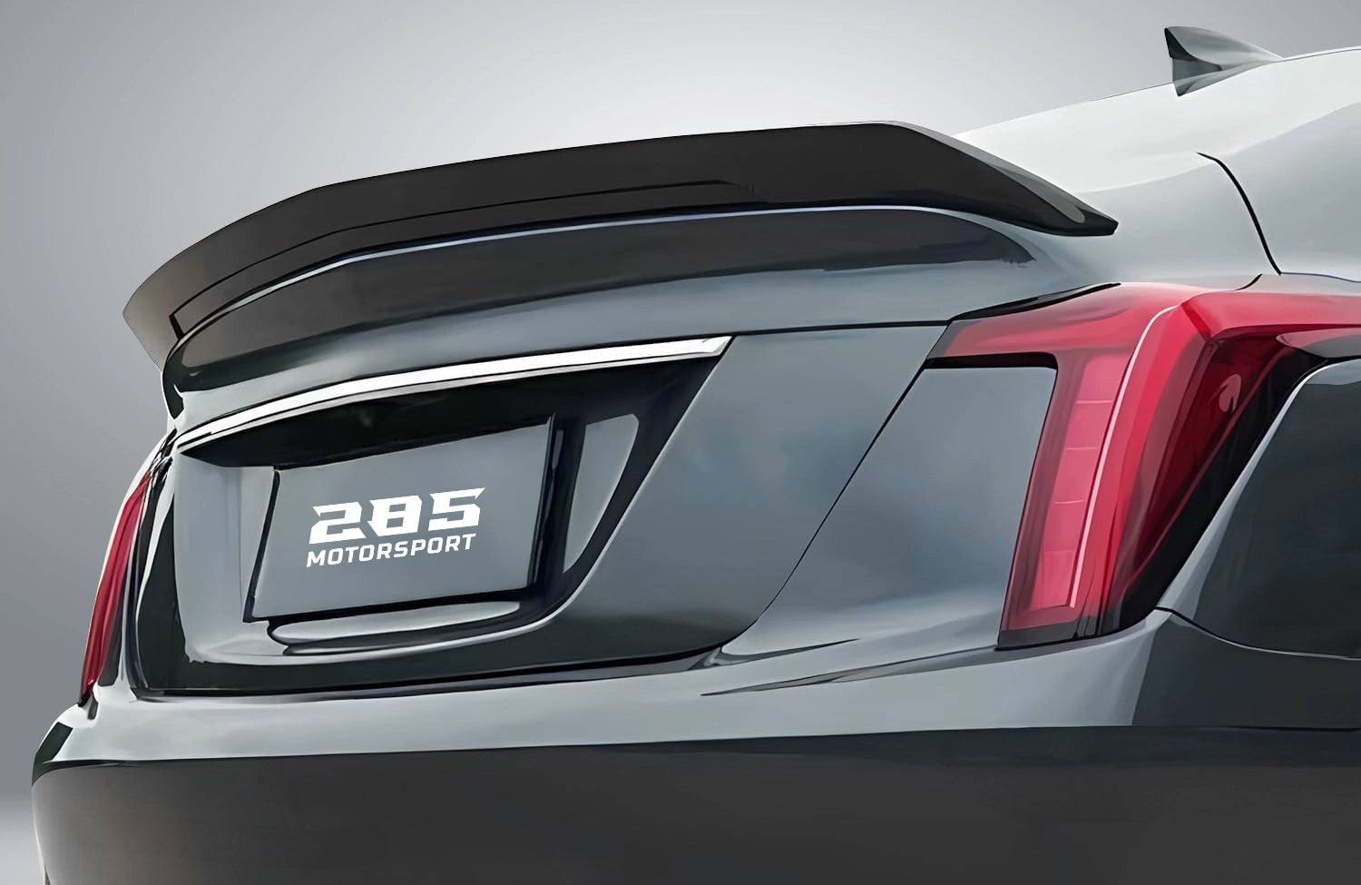 V Style Trunk Spoiler - 2020-2025 Cadillac CT5 1st Gen Sedan