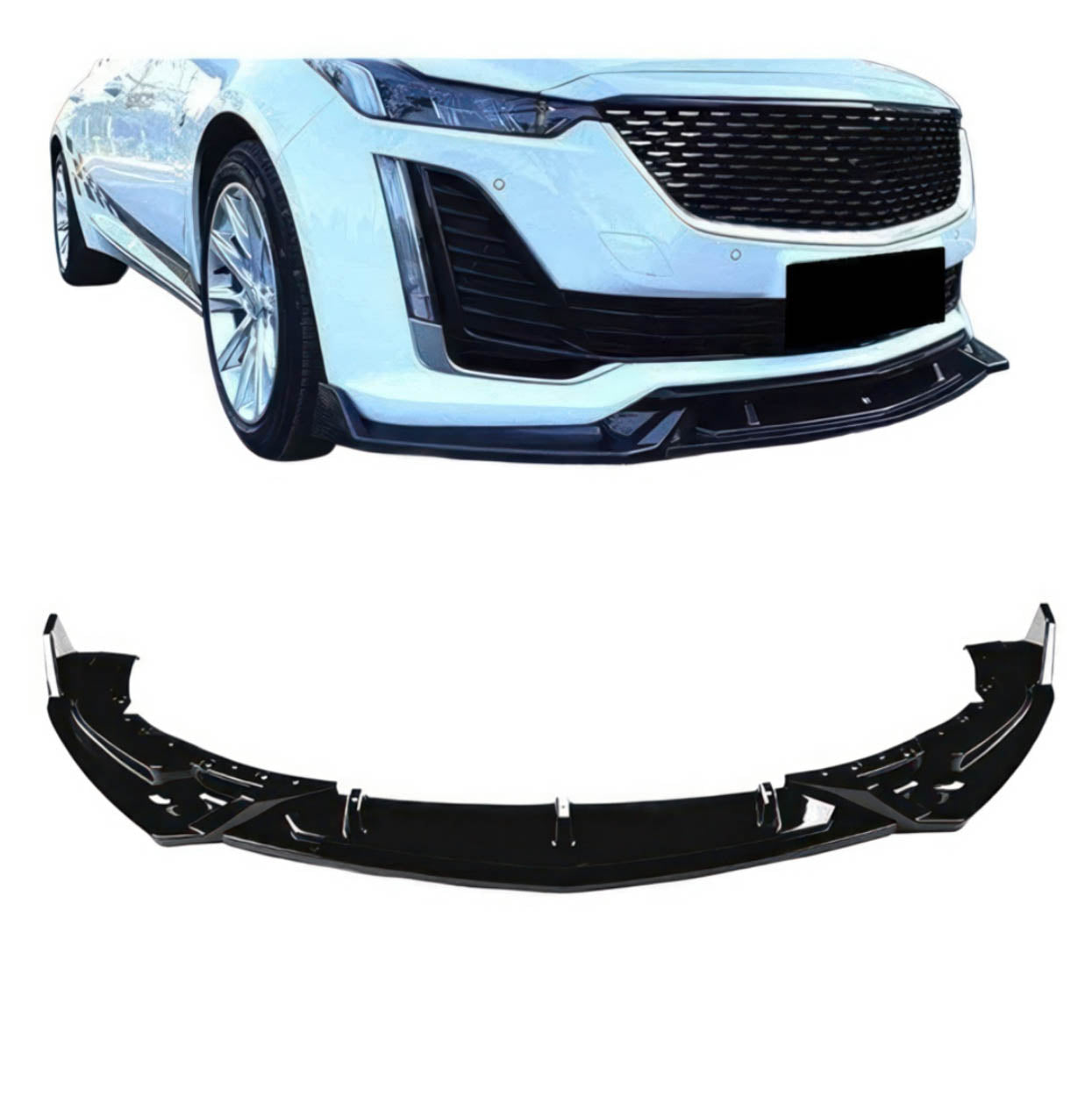 Front Lip Splitter - 2020-2025 Cadillac CT5 1st Gen Sedan