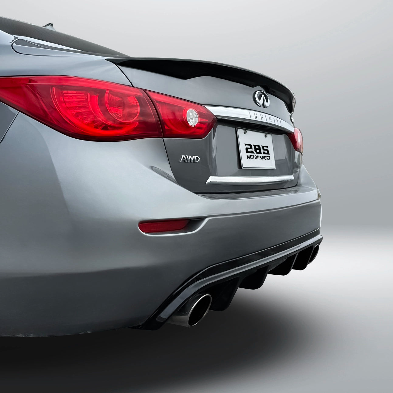 Rear Diffuser - 2014-2017 Infiniti Q50 1st Gen Sedan