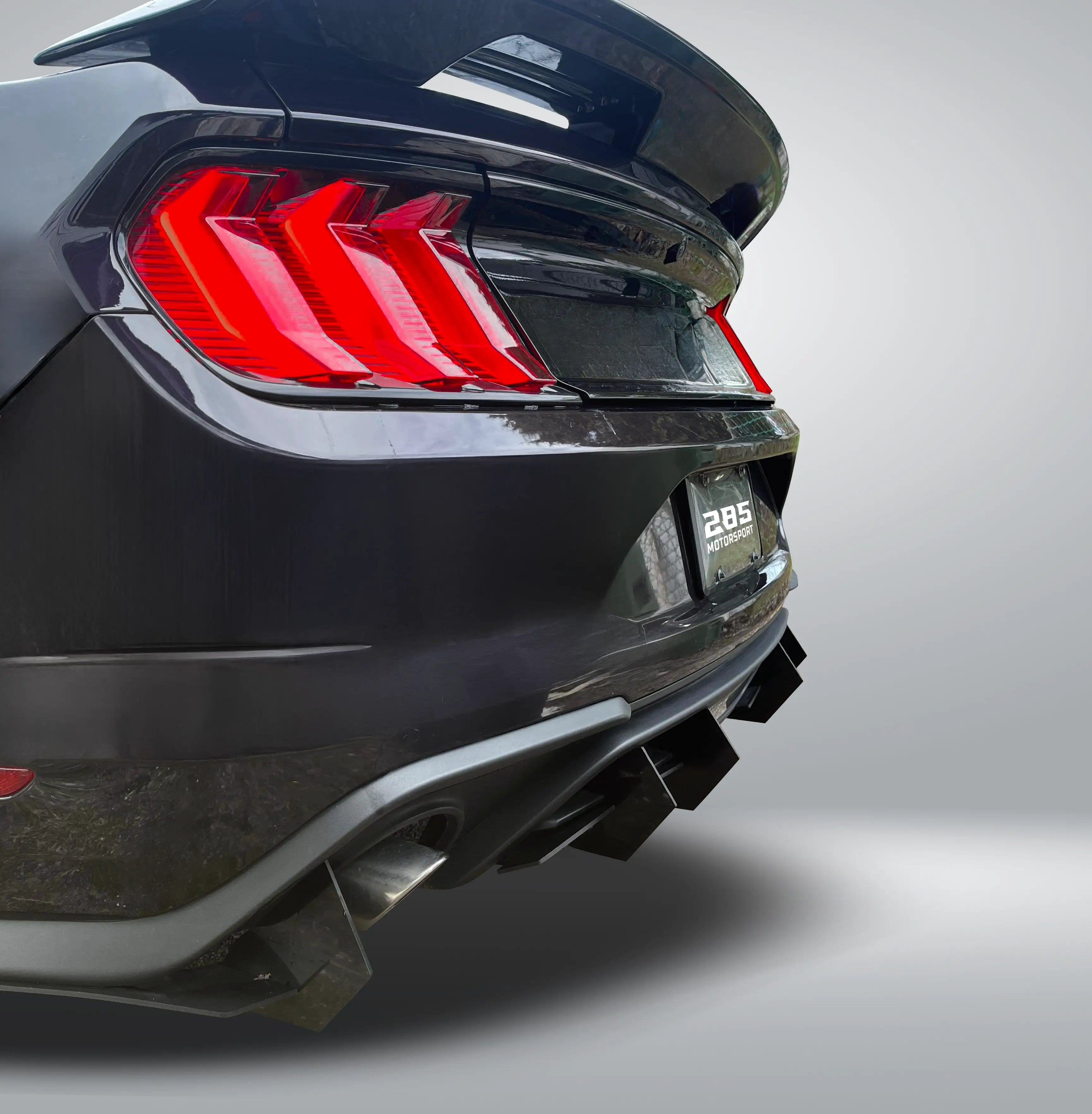 Shark Fin Rear Diffuser - 2018-2023 Mustang Ecoboost 6th Gen