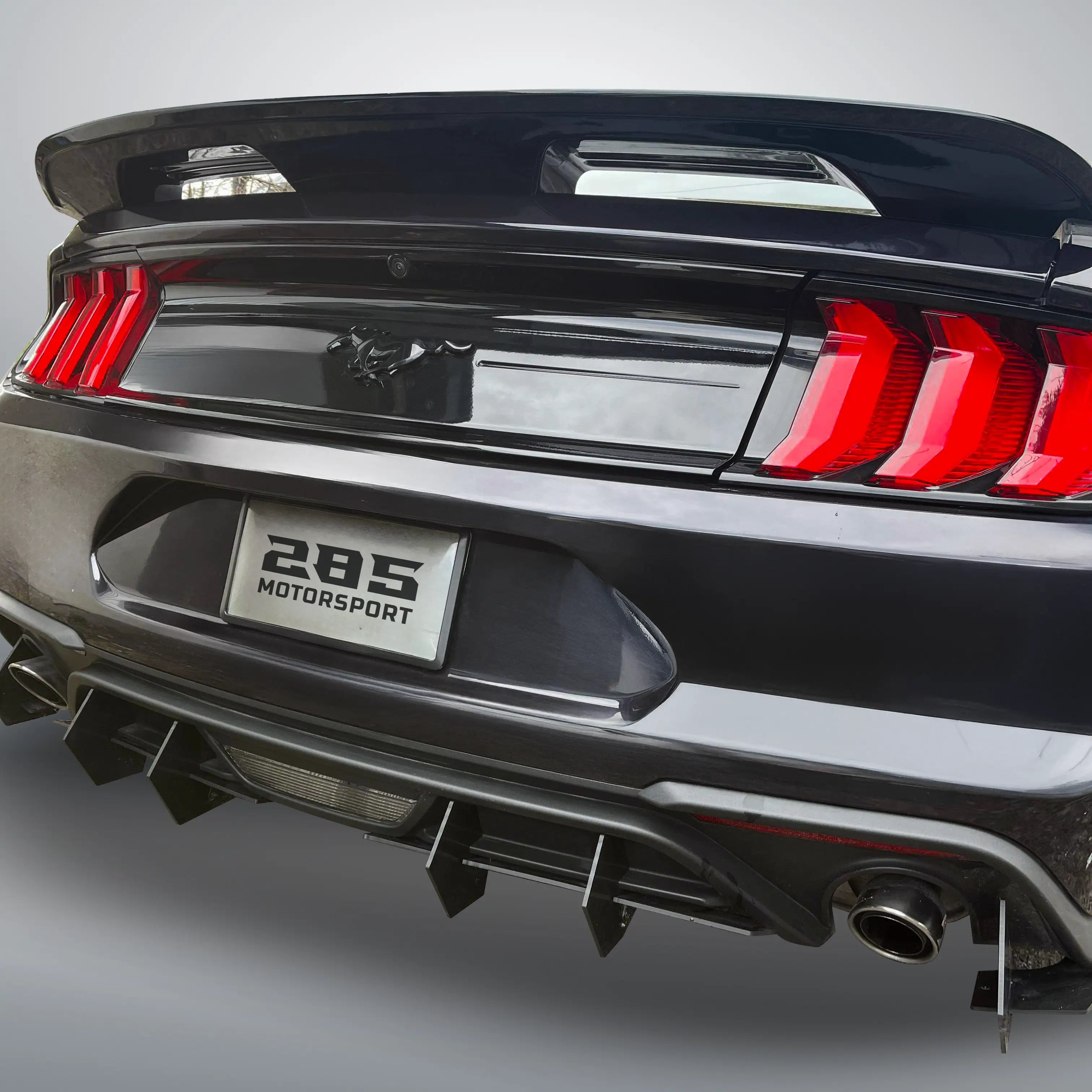 Shark Fin Rear Diffuser - 2018-2023 Mustang Ecoboost 6th Gen