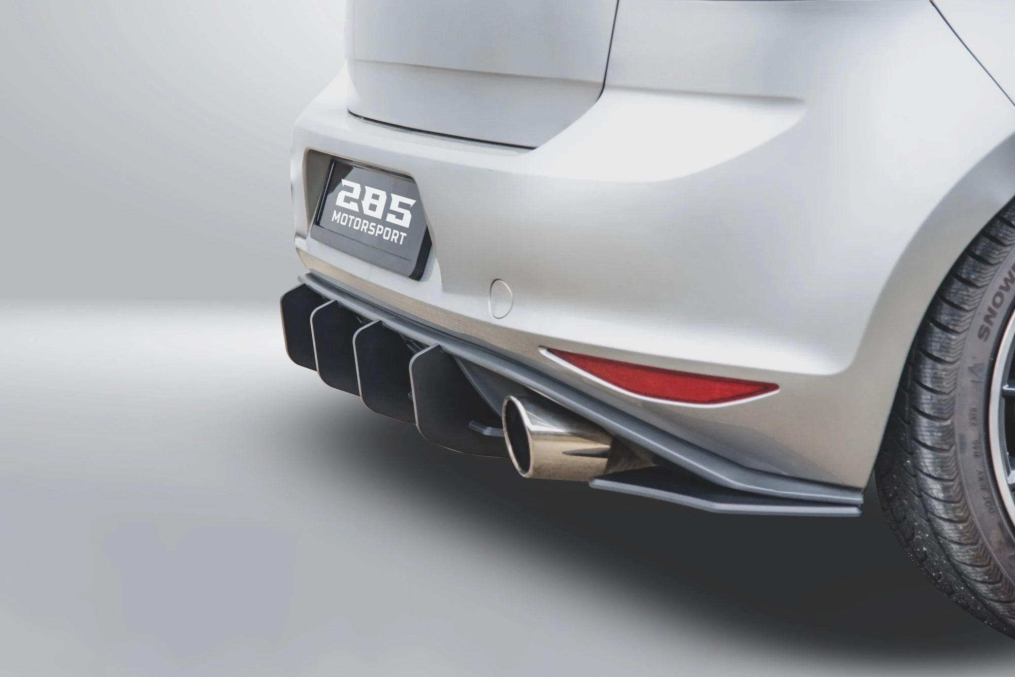 Shark Fin Rear Diffuser - 2015-2017 Golf Mk7 GTI