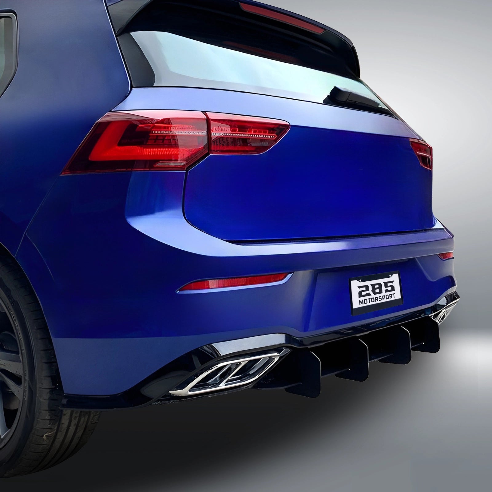 Shark Fin Rear Diffuser - 2022-2025 Golf Mk8 Base model