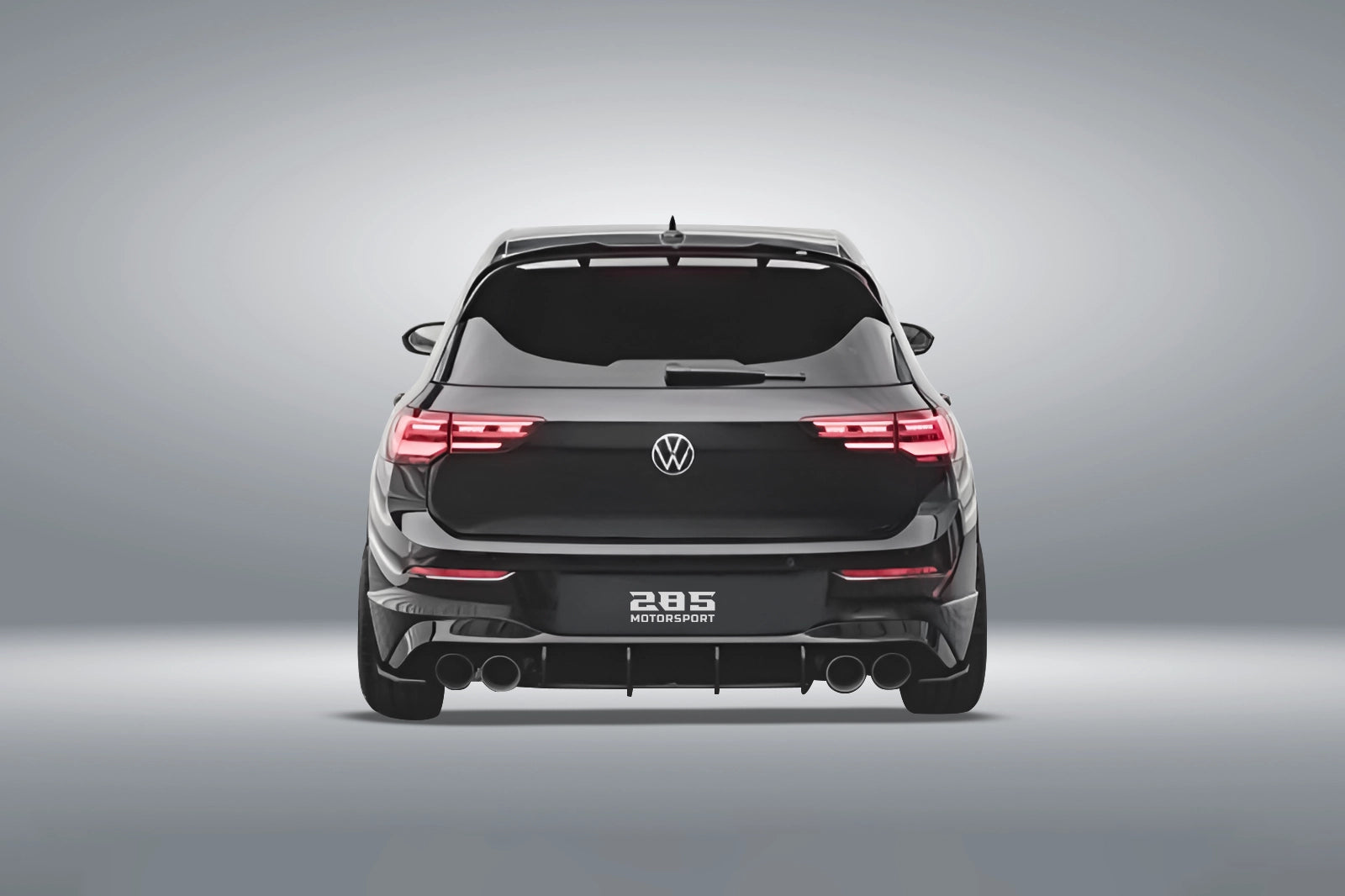 Shark Fin Rear Diffuser Type 2 - 2022-2025 Golf Mk8 R