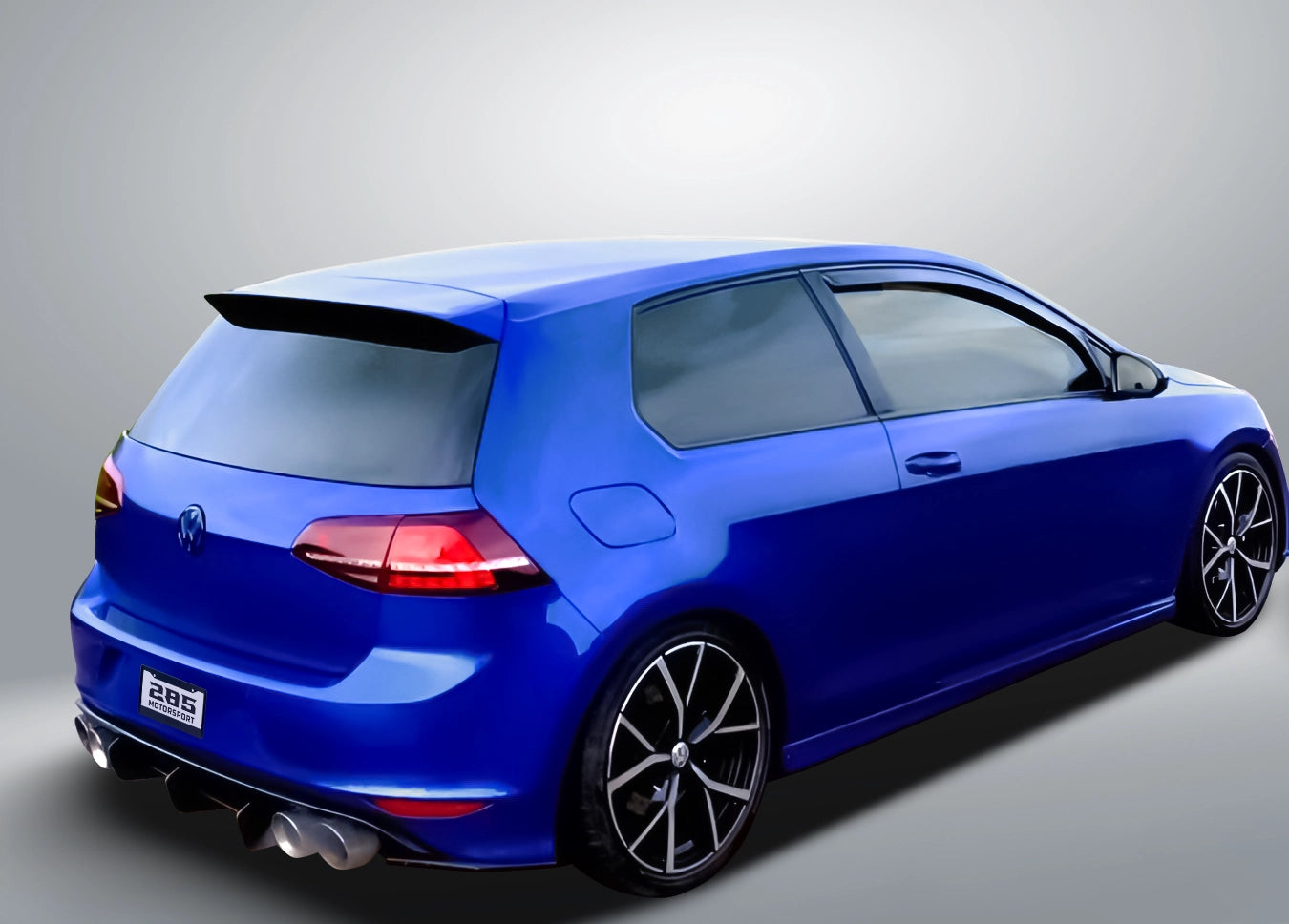 Shark Fin Rear Diffuser - 2015-2017 Golf Mk7 R