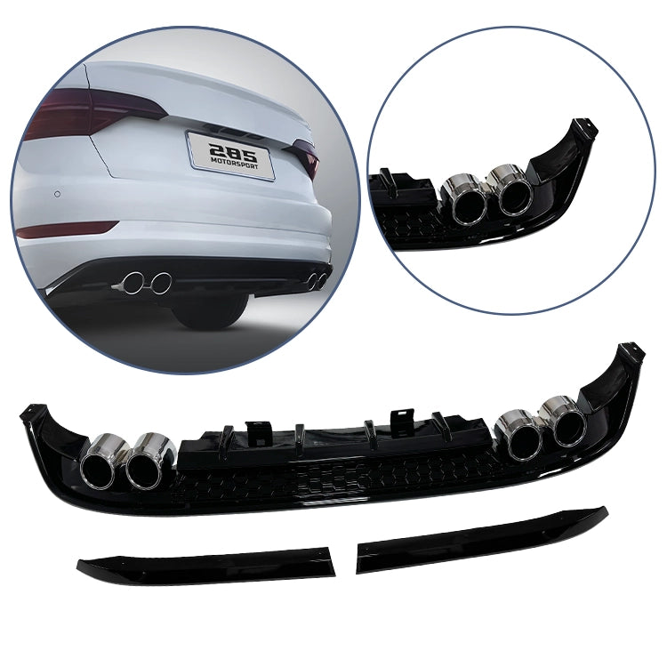 Quad Tips Rear Diffuser - 2019-2021 Jetta Mk7 Base model / GLI / R Line