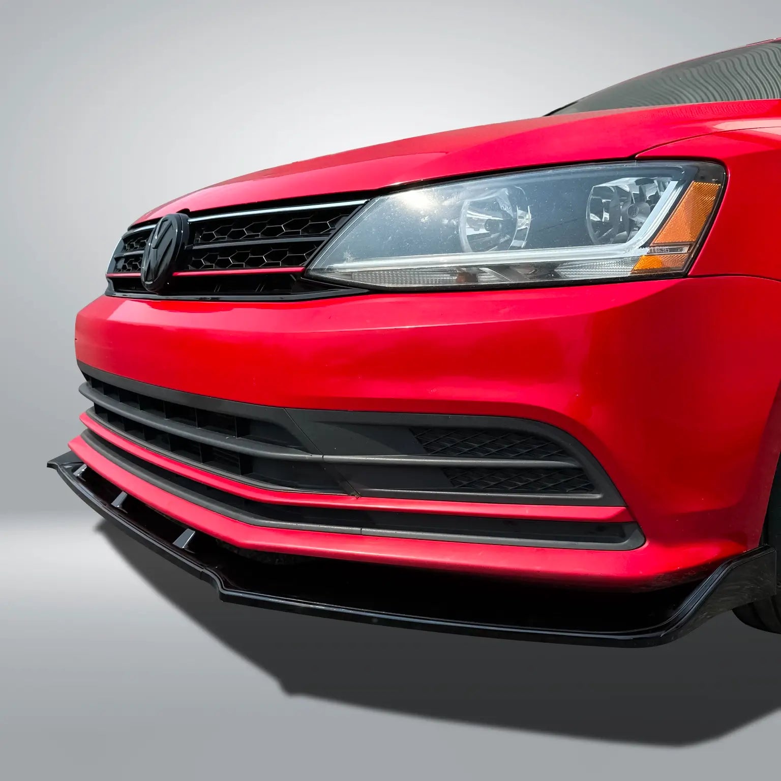 Sport Style Front Lip Splitter - 2015-2018 Jetta Mk6 Base model / GLI / R-Line Sedan