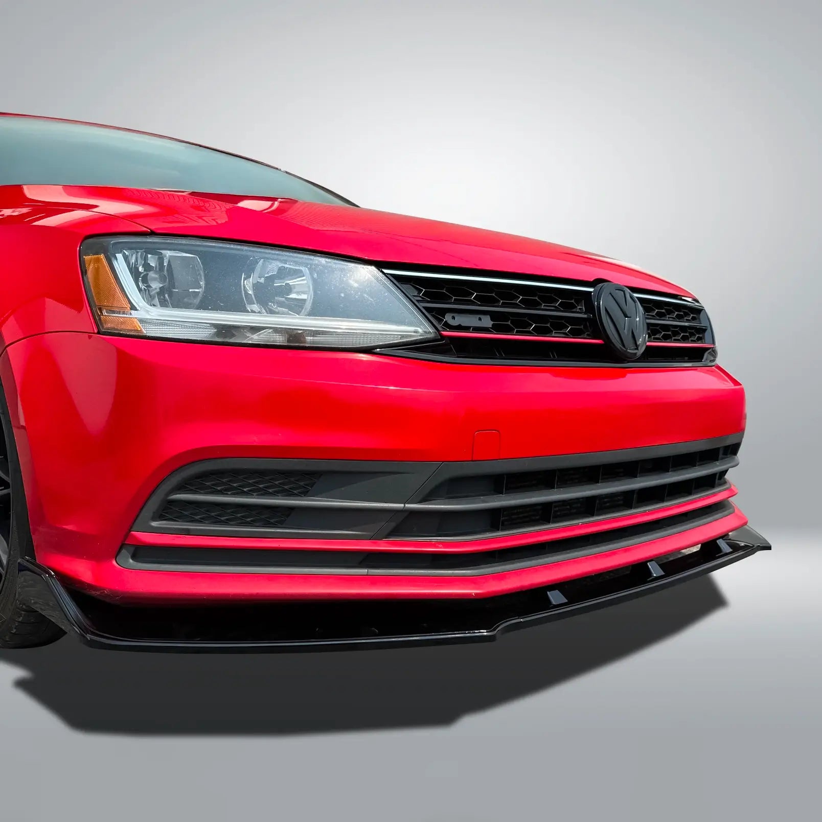 Sport Style Front Lip Splitter - 2015-2018 Jetta Mk6 Base model / GLI / R-Line Sedan