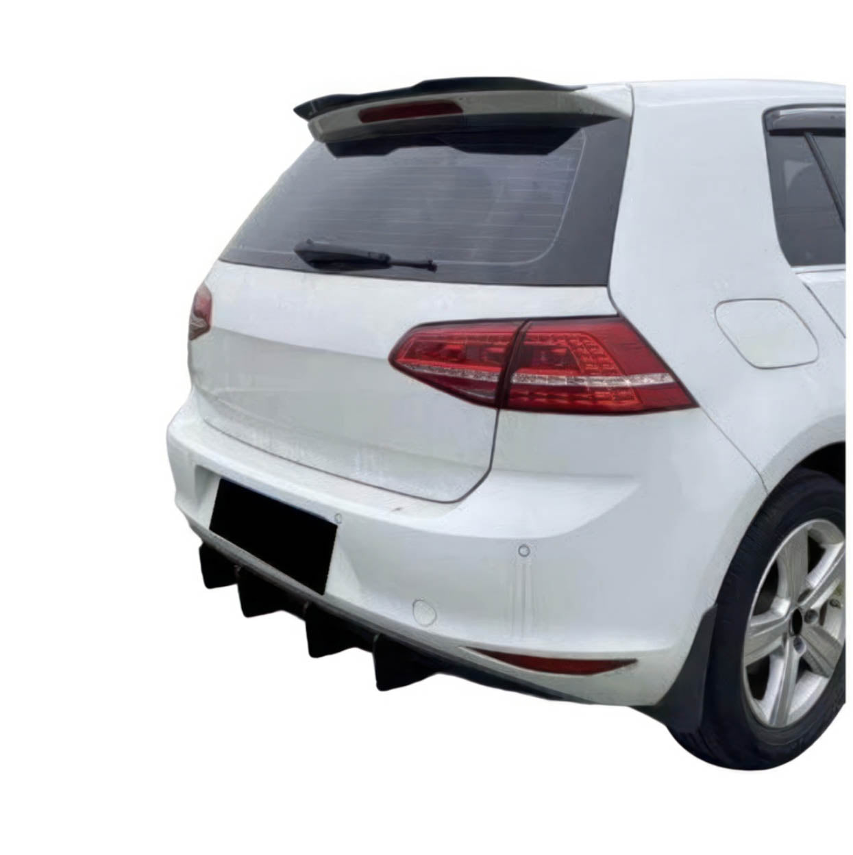 Shark Fin Rear Diffuser - 2015-2017 Golf Mk7 Base Model