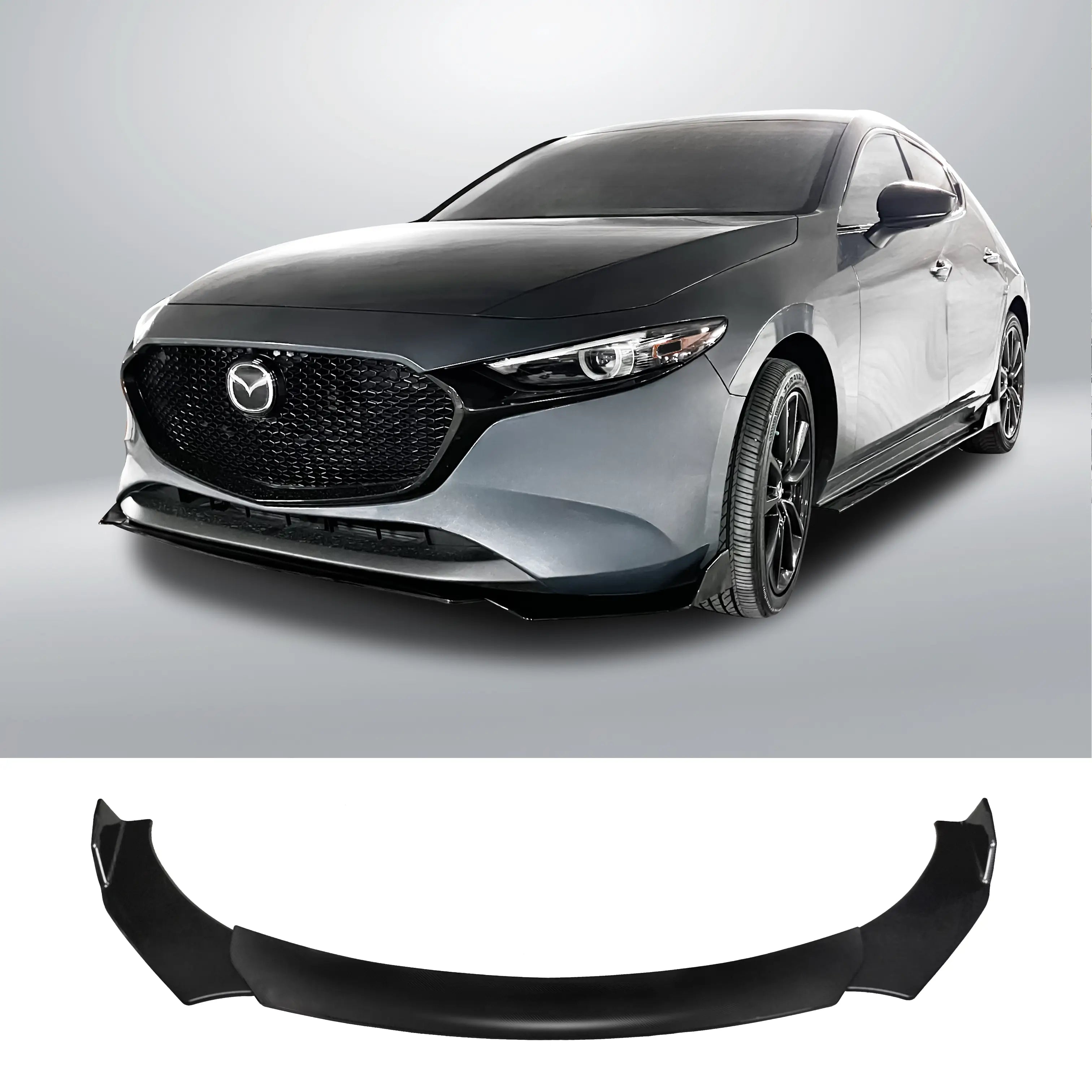 Front Lip Splitter - 2019-2025 Mazda 3 4th Gen Sedan