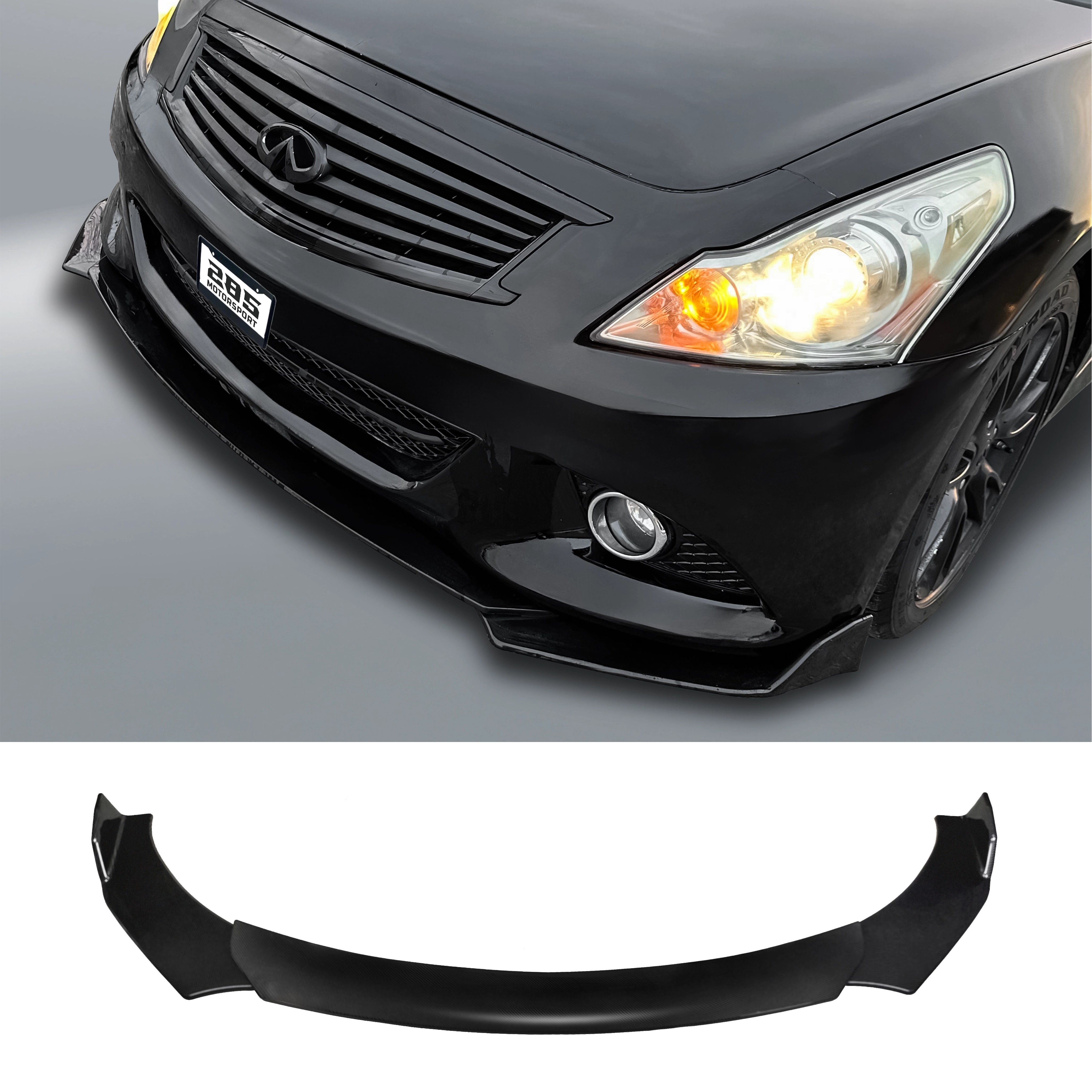 Front Lip Splitter - 2007-2015 Infiniti G37 / G35 V36 Sedan / Coupe / Convertible