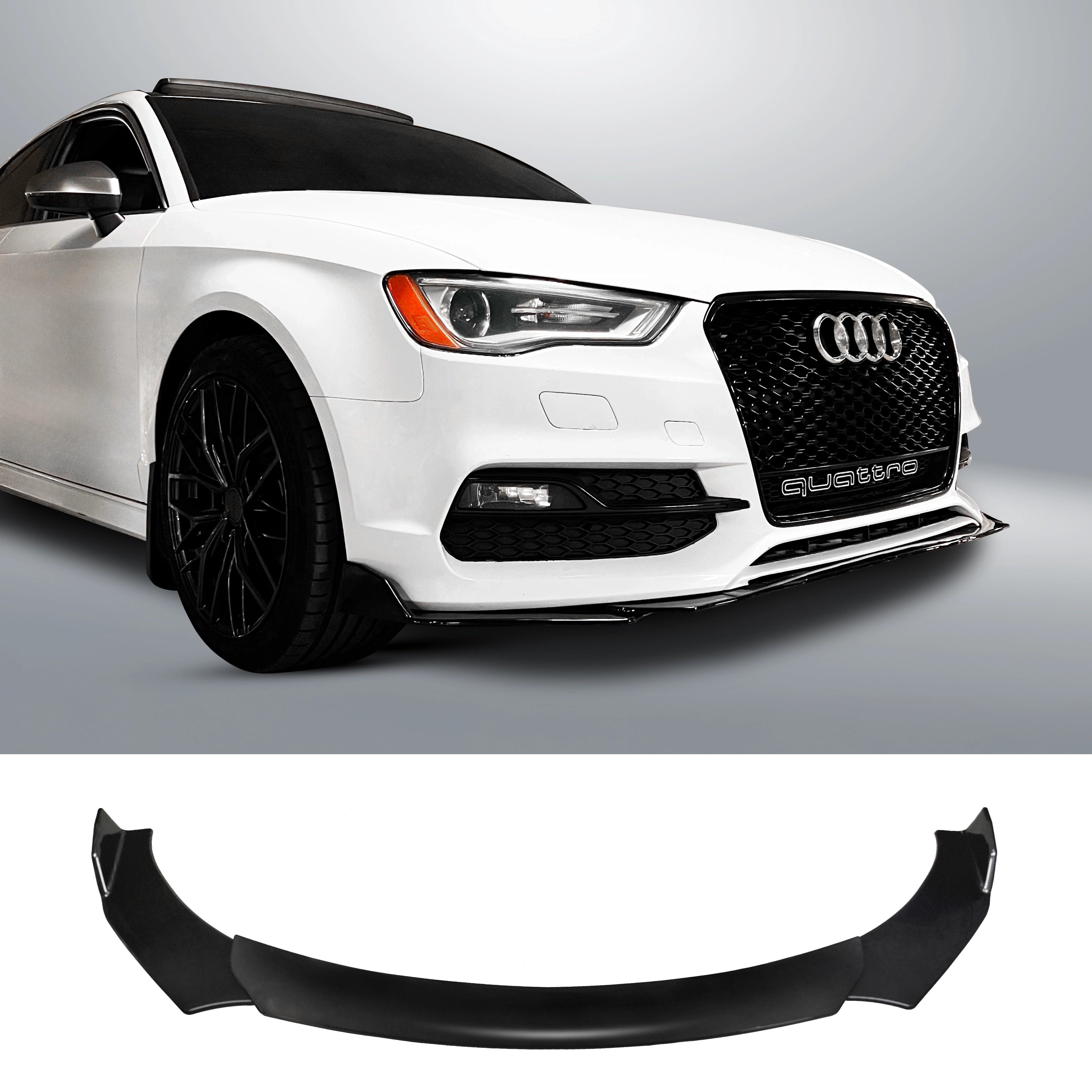 Front Lip Splitter - 2012-2016 Audi A4 / A4 S-Line / S4 B8 Facelift Sedan