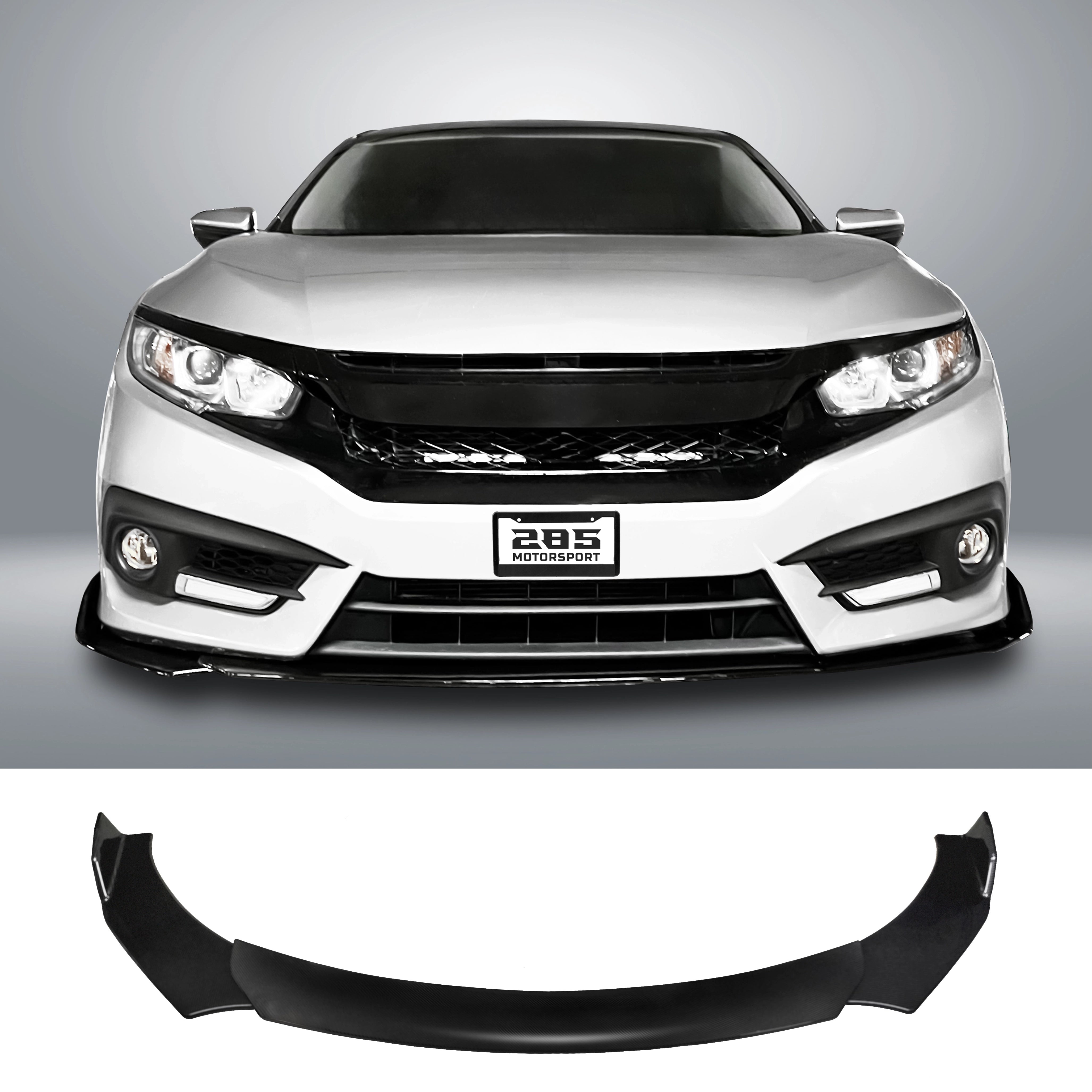 Front Lip Splitter - 2016-2021 Honda Civic 10th Gen Sedan / Coupe / Hatch