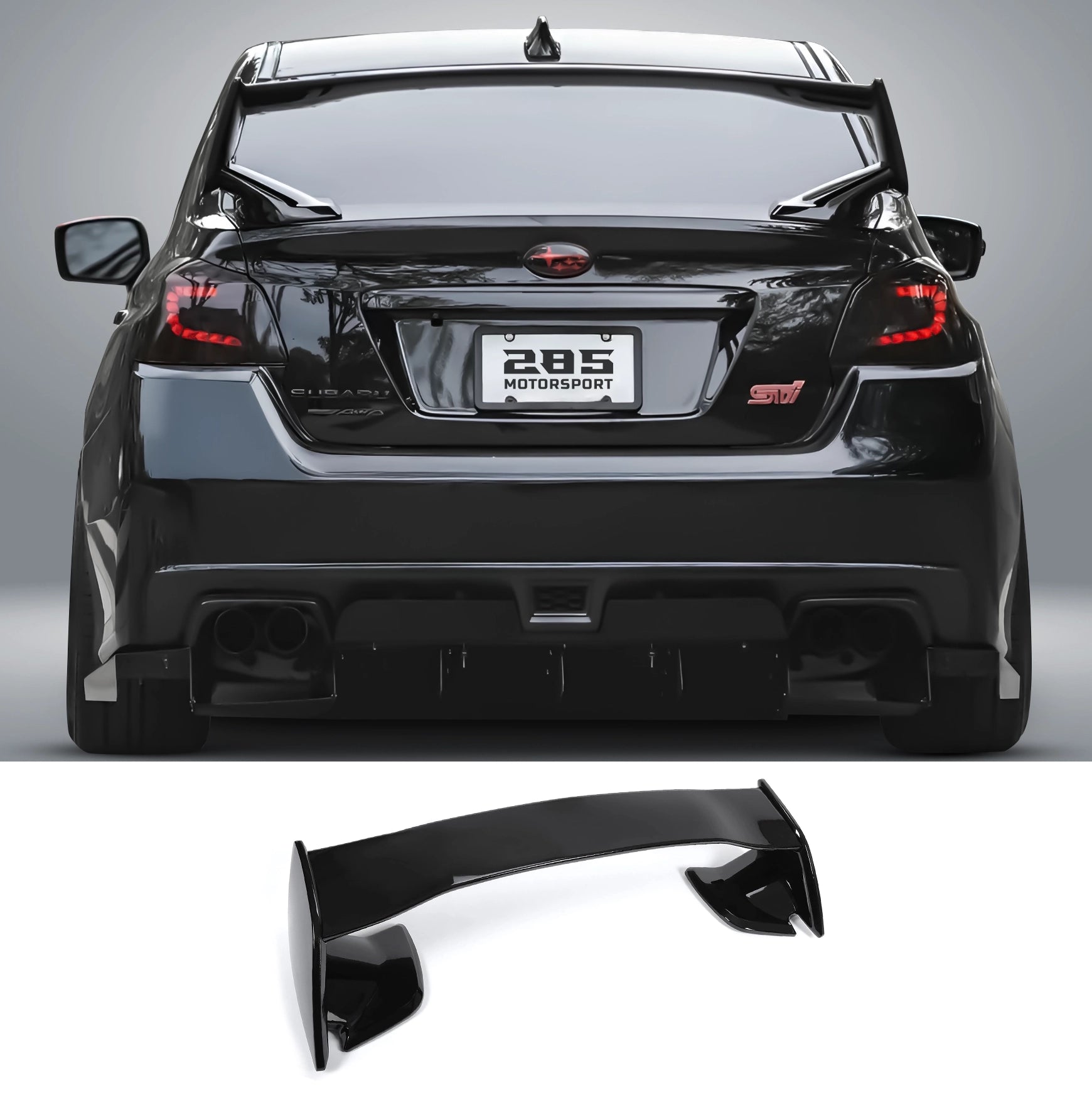 STI Style Rear Wing - 2015-2021 Subaru WRX & WRX STI VA Sedan
