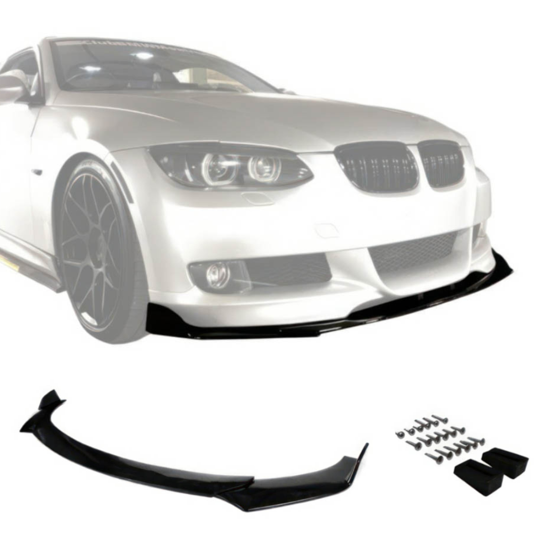 DTO Front Lip Splitter For BMW 3-Series E90 LCI Sedan – Painted Space Gray Metallic #A52, OE Style, PP Material