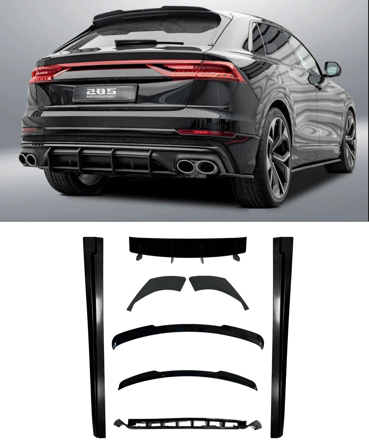 5-Piece Full Body Kit for Audi Q8, Q8 S-Line and SQ8 M4 (2019–2023)