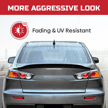 2006-2017 Mitsubishi Lancer 9th & 10th Gen Sedan | Duckbill Style Rear Trunk Spoiler - Gloss Black