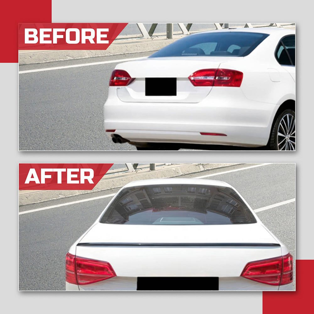 M4 Style Rear Trunk Spoiler - 2011-2018 Volkswagen Jetta Mk6 GLI / R ...