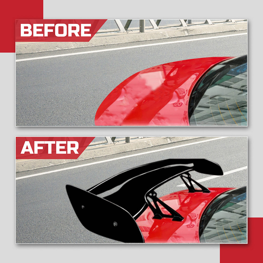 Universal GT Style Wing Spoiler 57'' | GT Style Rear Wing | Gloss Black