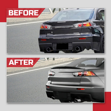 2006-2017 Mitsubishi Lancer 9th & 10th Gen Sedan | Duckbill Style Rear Trunk Spoiler - Gloss Black