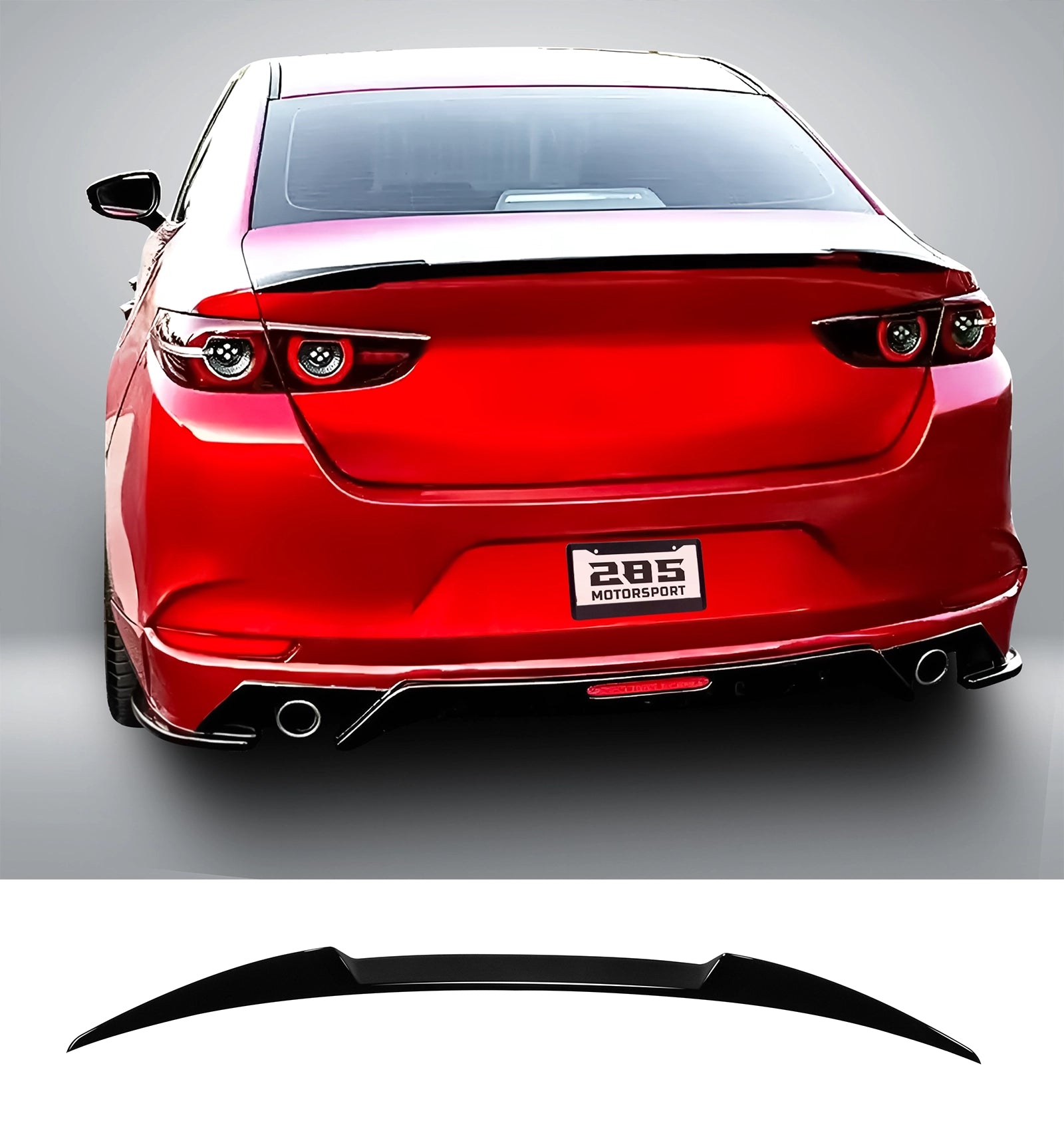 2019–2025 Mazda 3 (4th Gen) Trunk Spoiler – M4 Style