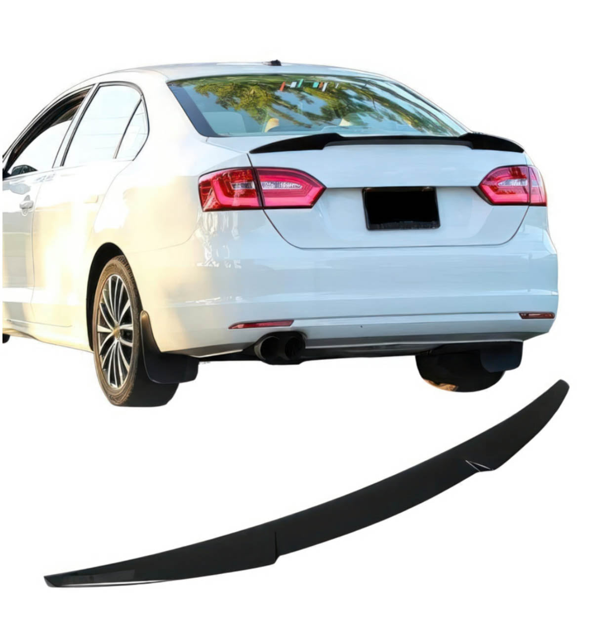 M4 Style Rear Trunk Spoiler - 2011-2018 Volkswagen Jetta Mk6 GLI / R ...