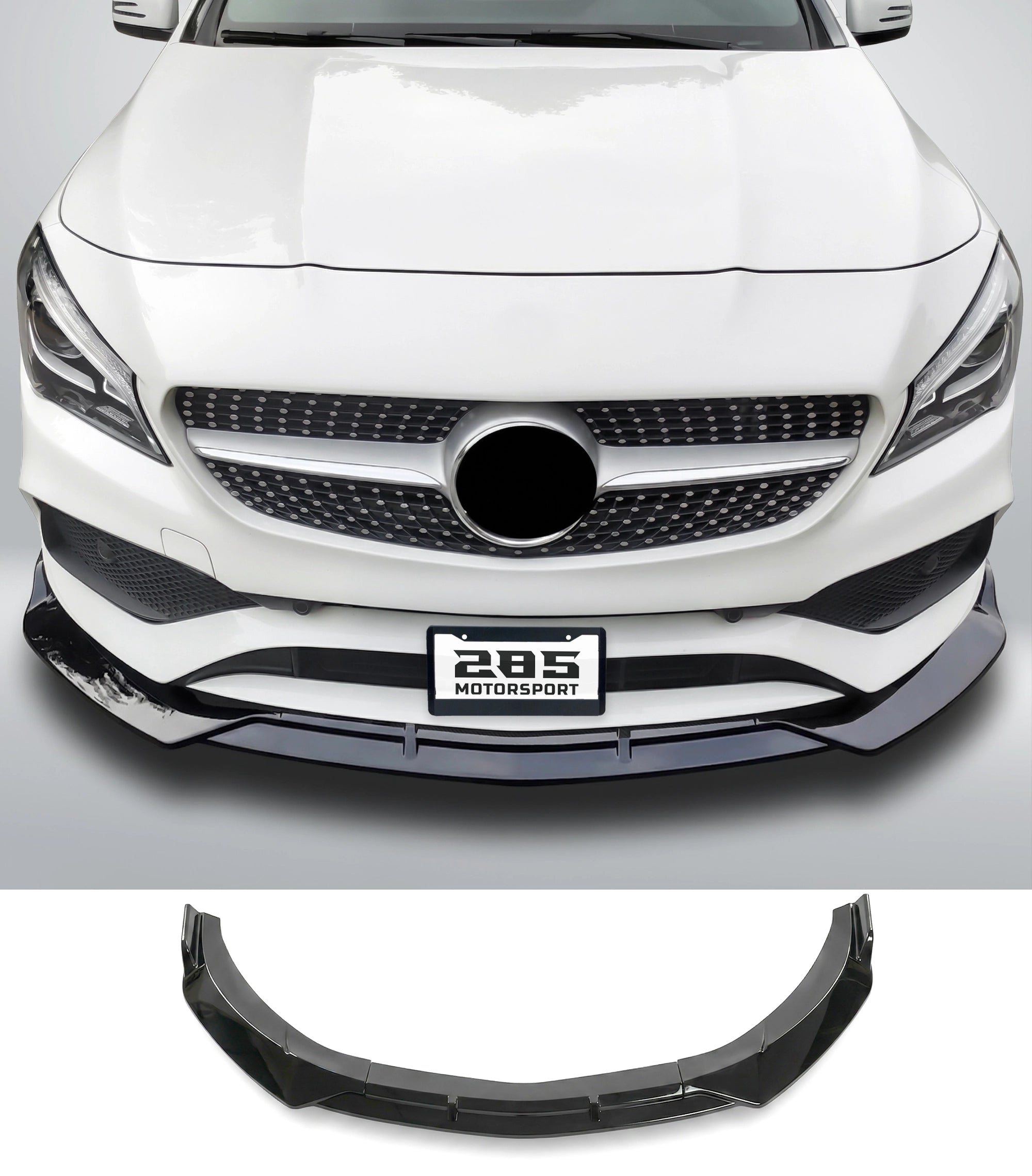 Brabus Style Front Lip Splitter - 2013-2016 Mercedes Benz CLA-Class W117 Sedan