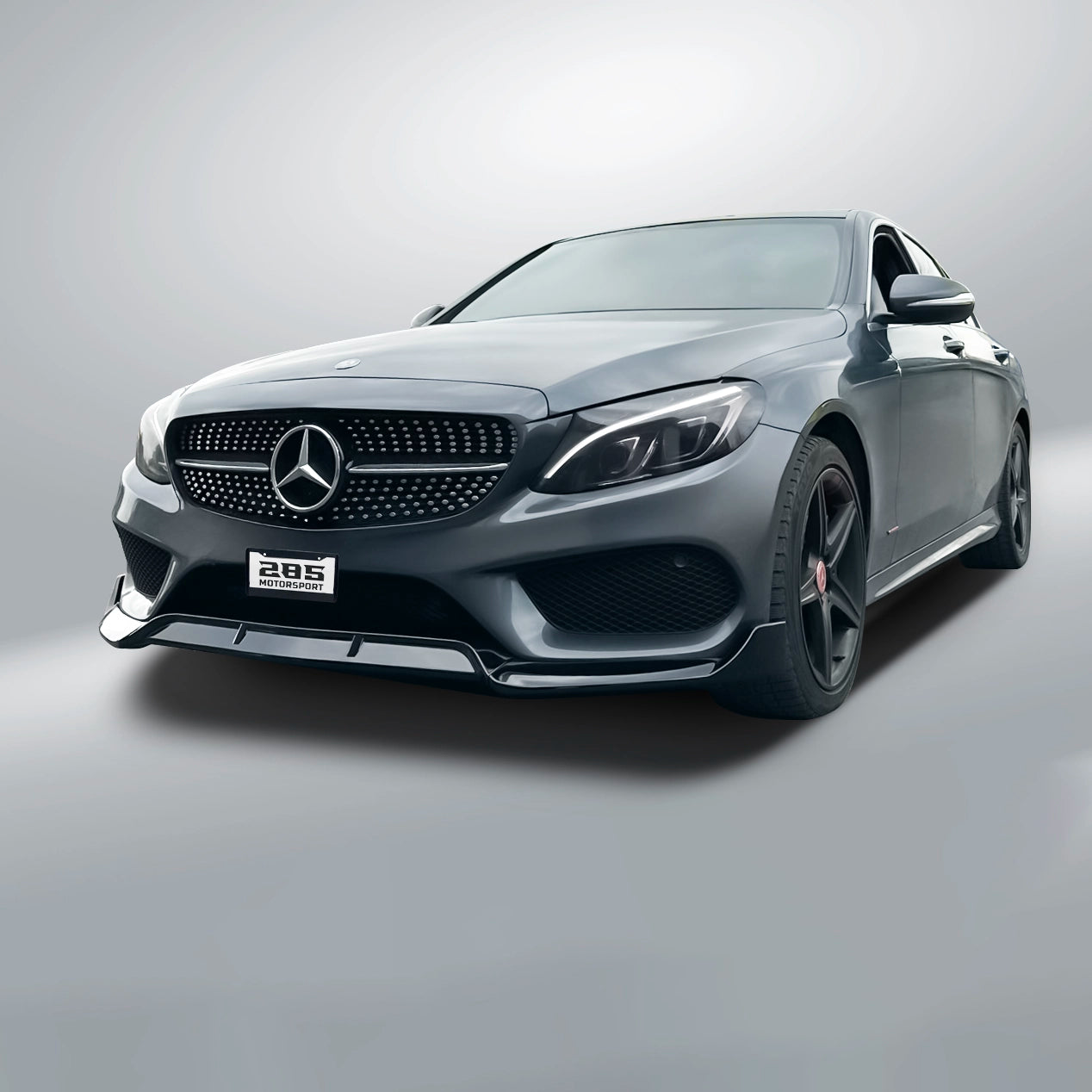 Brabus Style Front Lip Splitter - 2015-2018 Mercedes Benz C-Class W205 Sedan