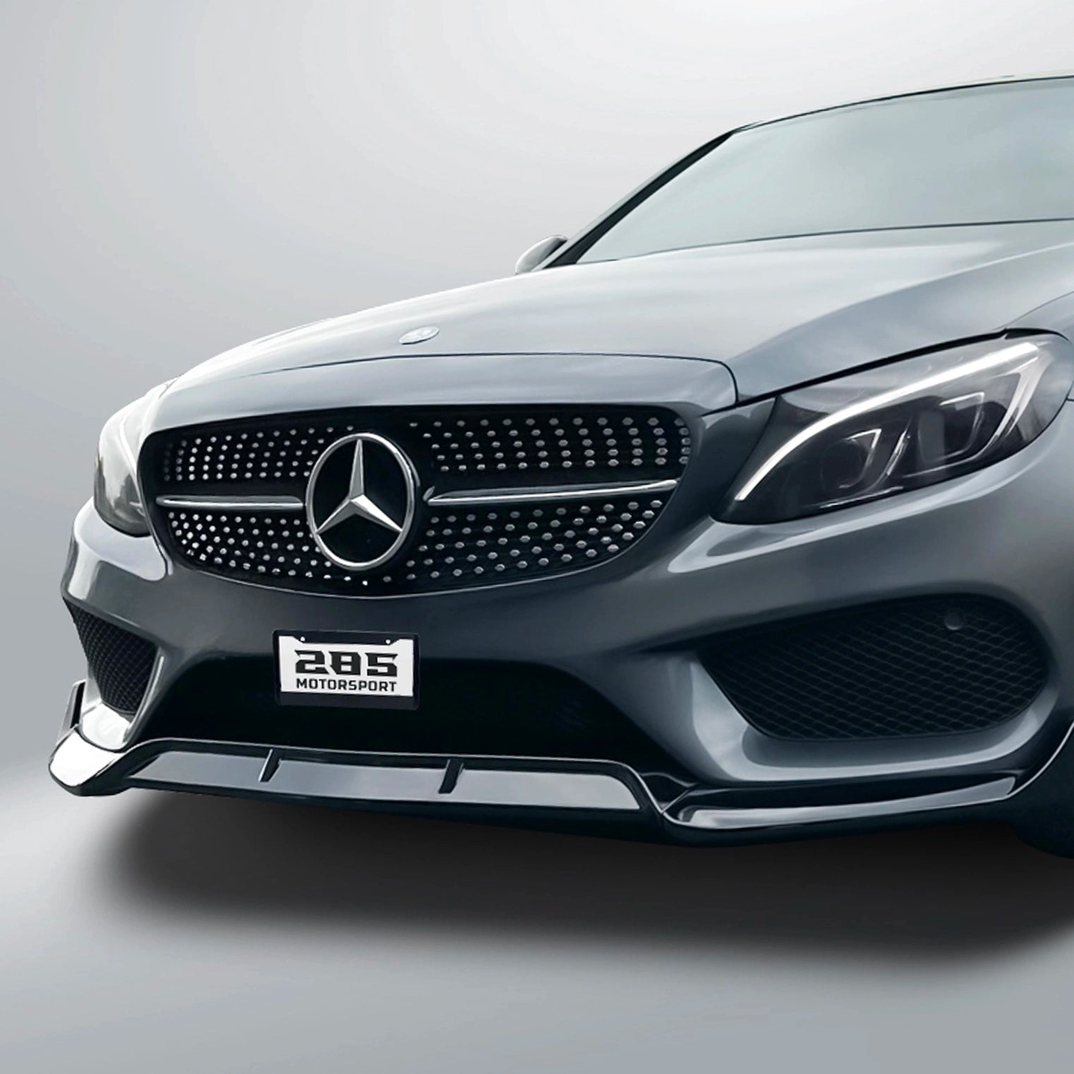 Brabus Style Front Lip Splitter - 2015-2018 Mercedes Benz C-Class W205 Sedan