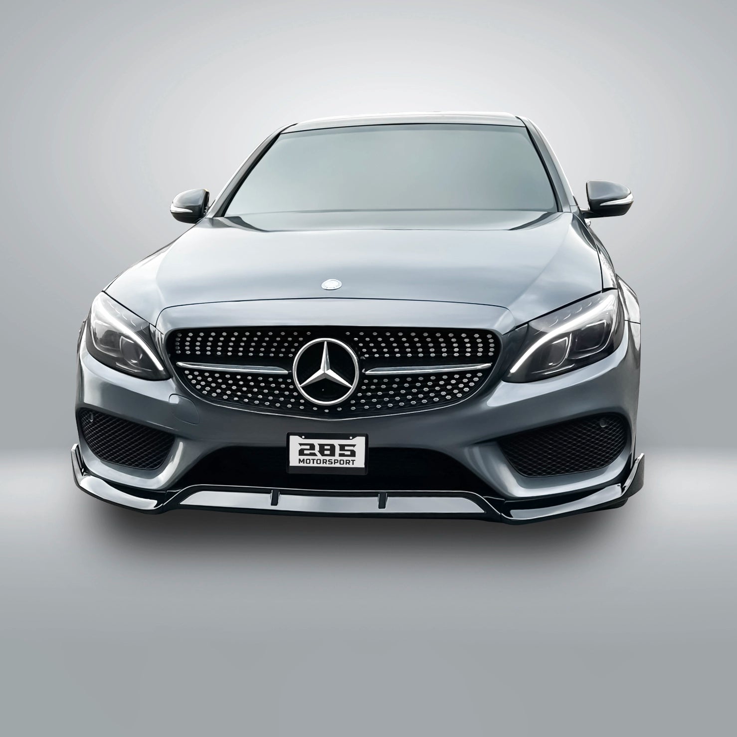 Brabus Style Front Lip Splitter - 2015-2018 Mercedes Benz C-Class W205 Sedan