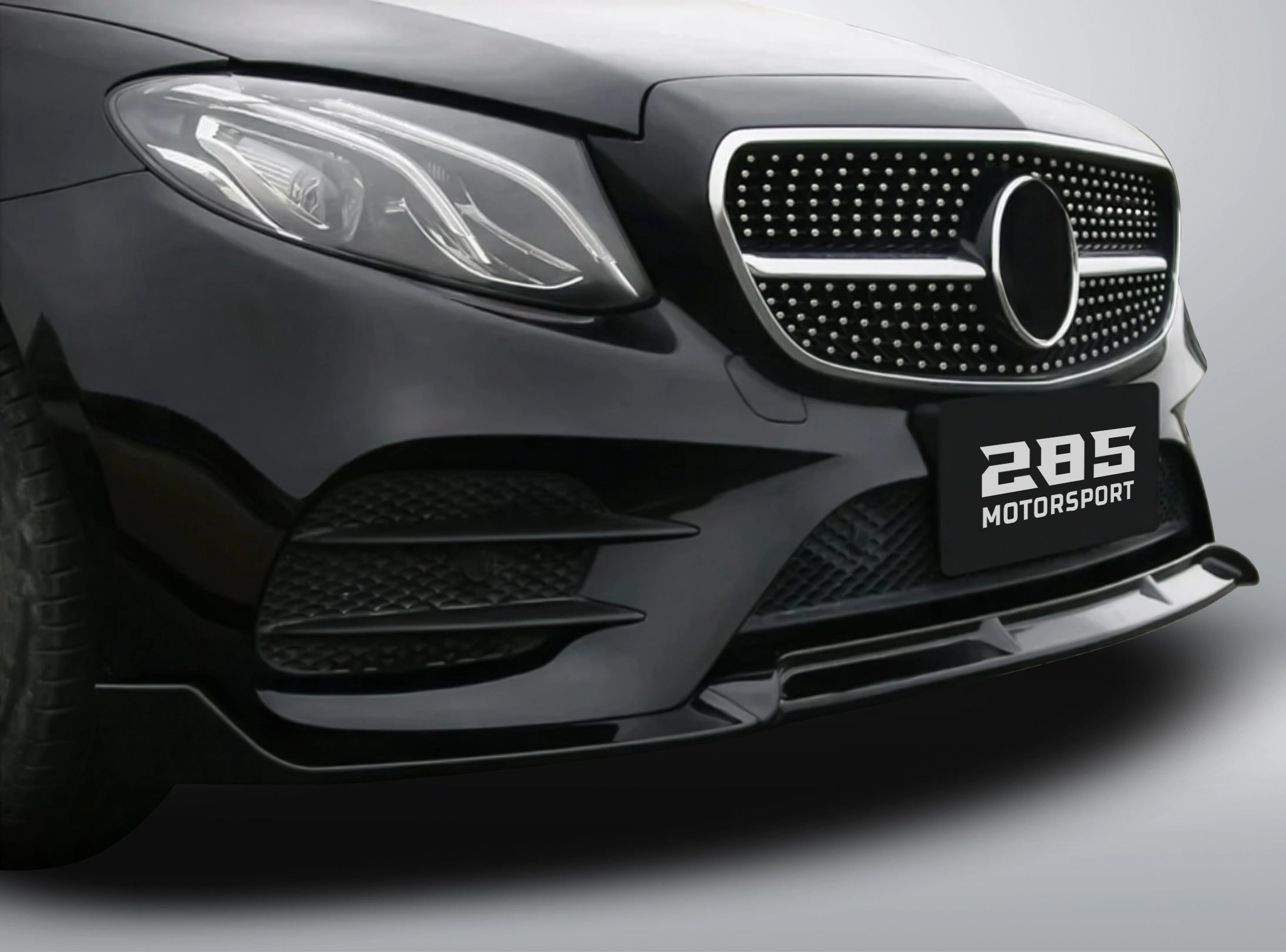 Brabus Style Front Lip Splitter - 2017-2020 Mercedes Benz E-Class W213 Sedan / Wagon