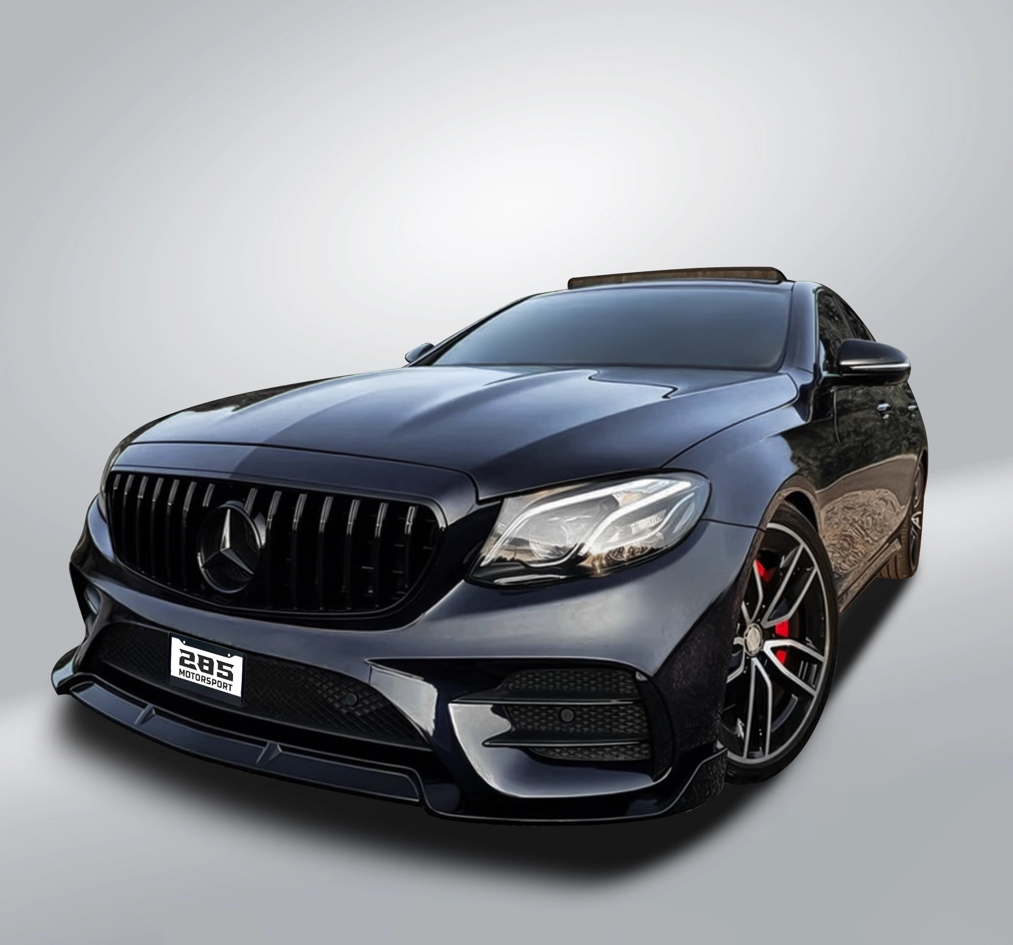 Brabus Style Front Lip Splitter - 2017-2020 Mercedes Benz E-Class W213 Sedan / Wagon