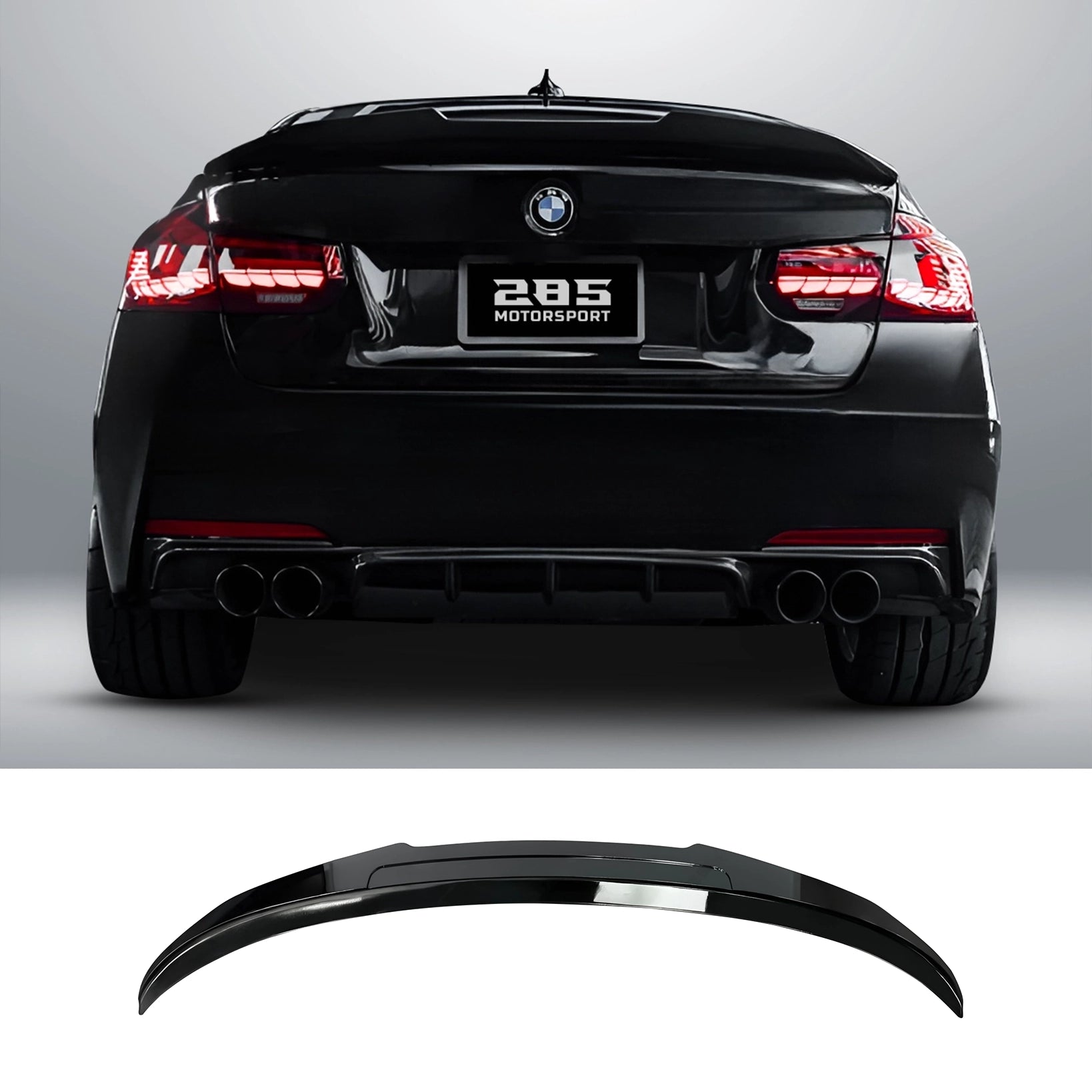 2012-2019 BMW 3 Series F30 & M3 F80 Sedan - PSM Style Rear Trunk Spoiler