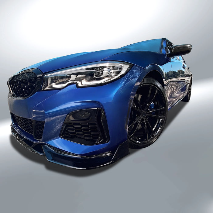 M Style Front Lip Splitter - 2020-2022 BMW 3 Series G20 Sedan
