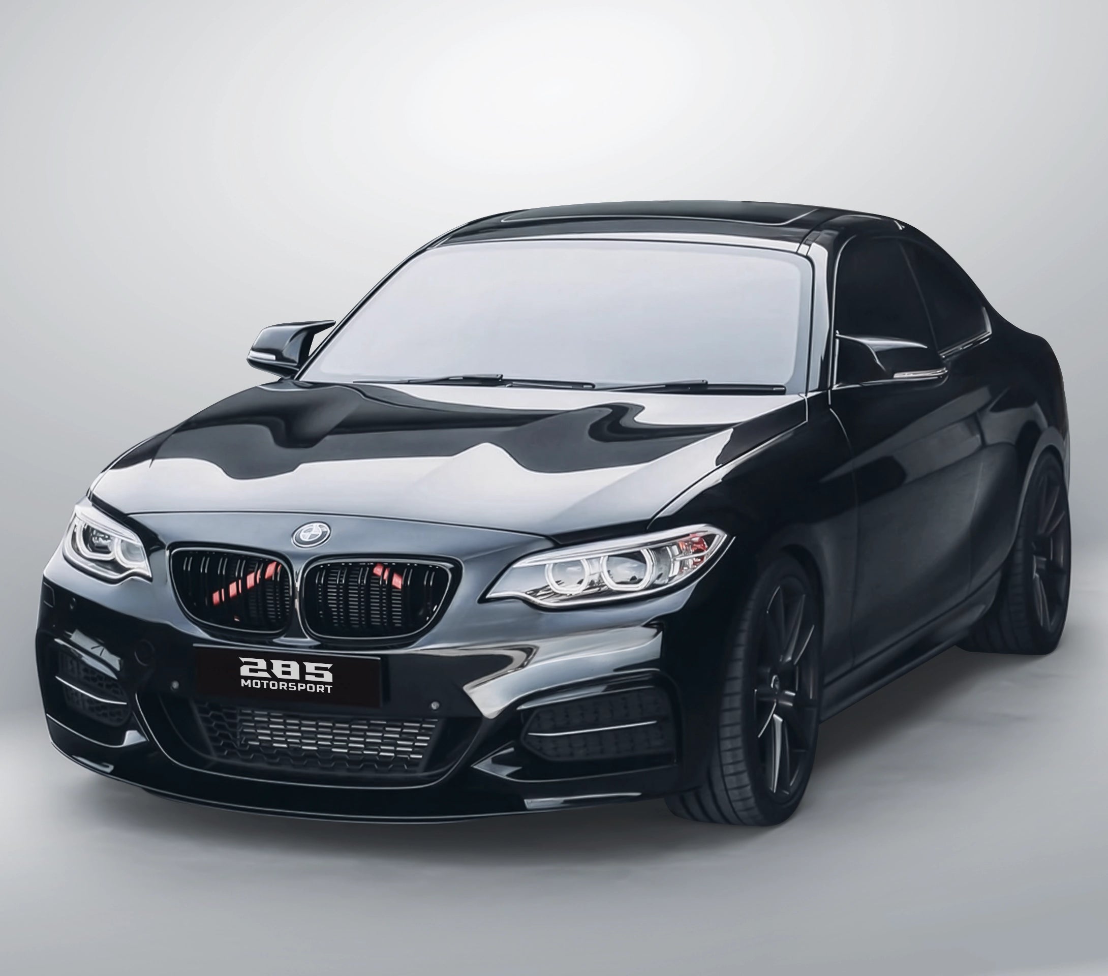 M Style Front Lip Splitter - 2014-2021 BMW 2 Series F22 / F23 2-Door Coupe / Convertible