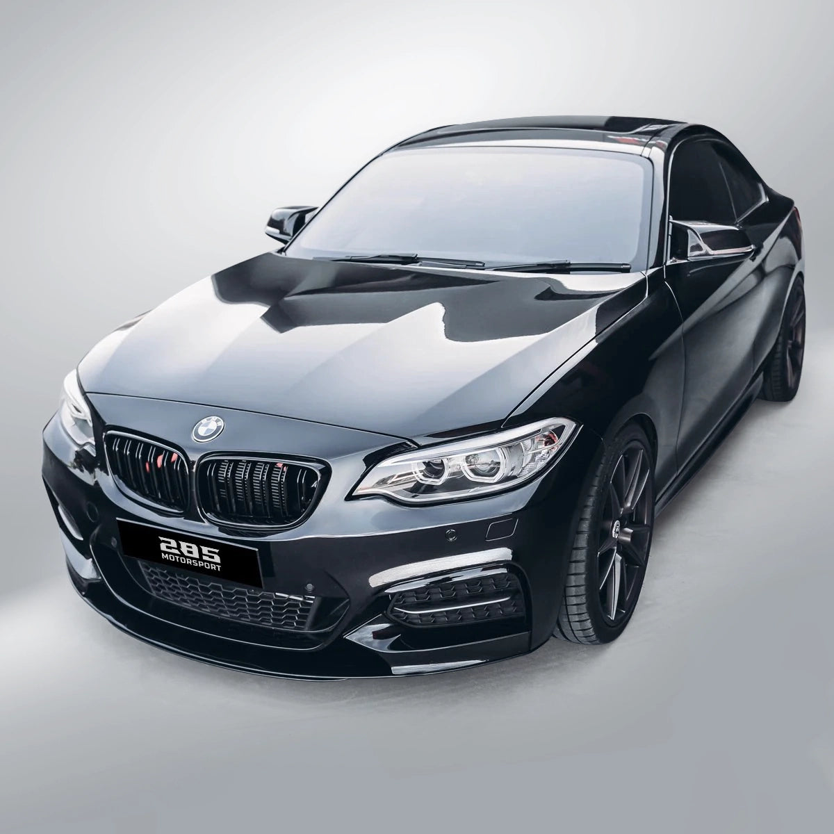 M Style Front Lip Splitter - 2014-2021 BMW 2 Series F22 / F23 2-Door Coupe / Convertible